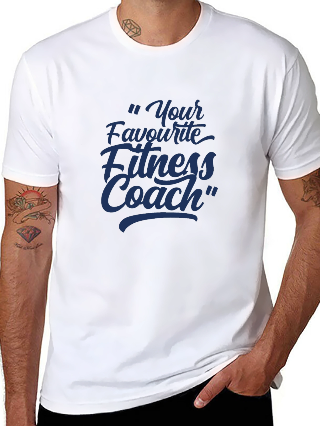 Your Favourite Fitness Coach Black T-Shirt