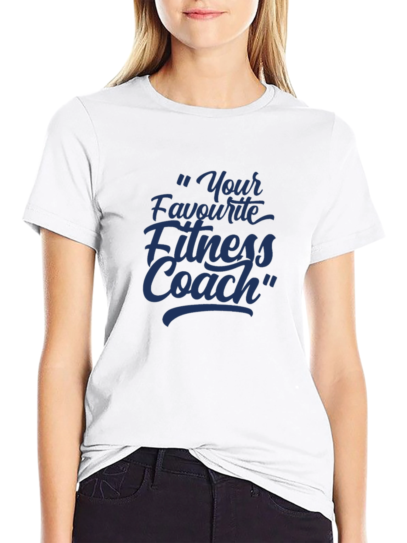 Your Favourite Fitness Coach Black T-Shirt