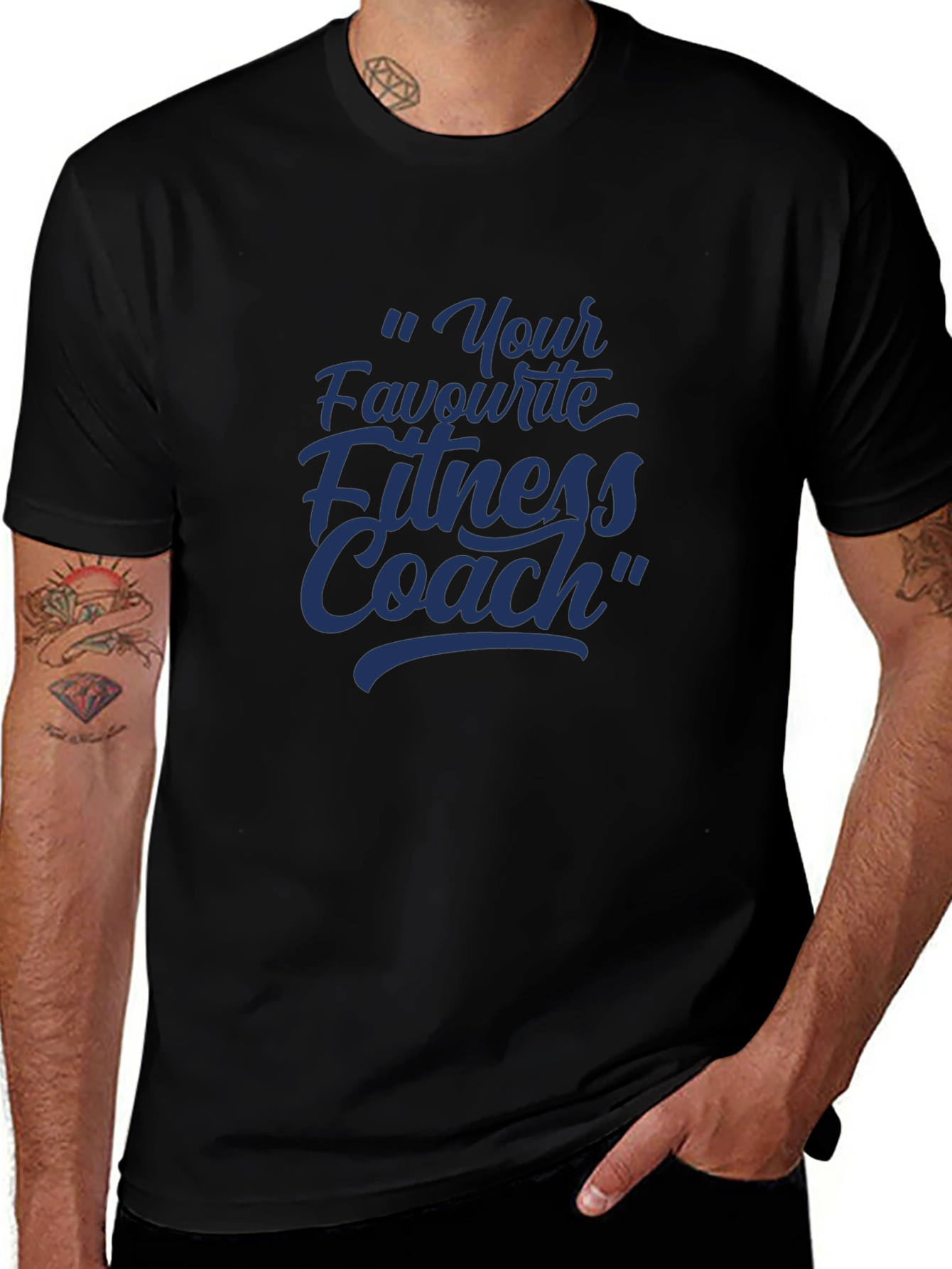 Your Favourite Fitness Coach Black T-Shirt