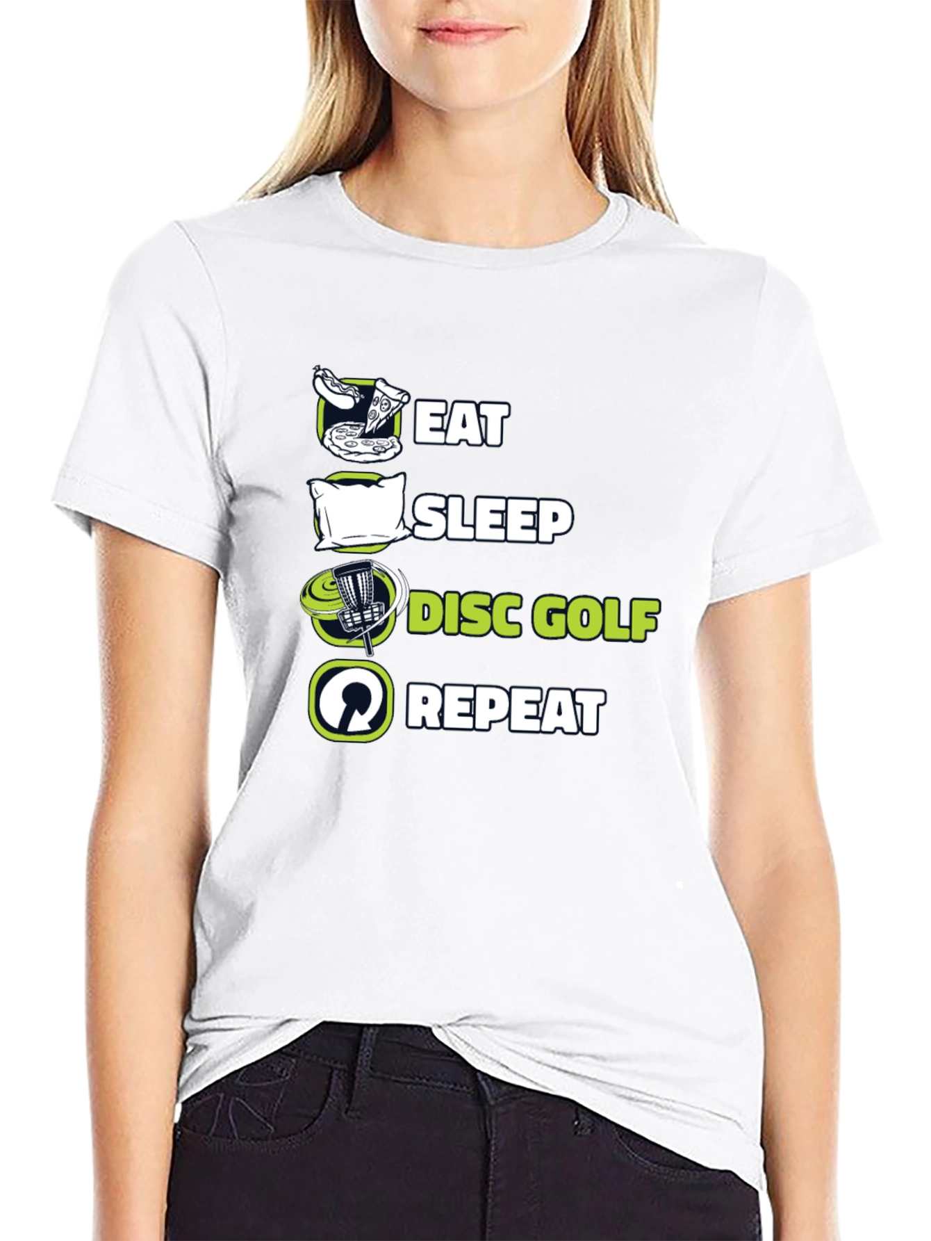 Eat Sleep Disc Golf Repeat T-Shirt