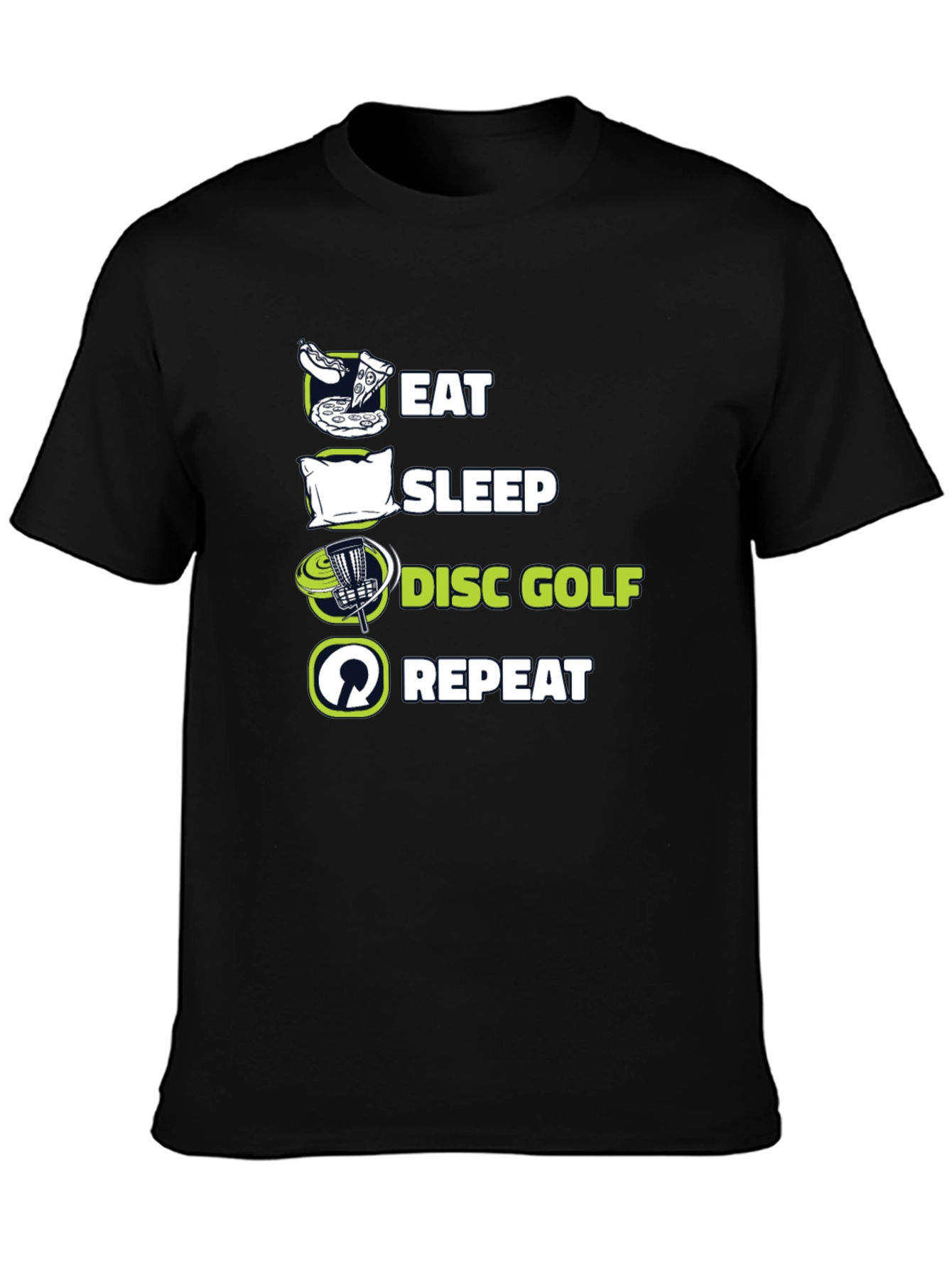 Eat Sleep Disc Golf Repeat T-Shirt