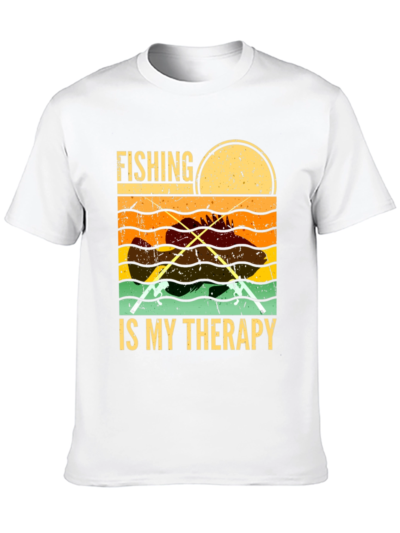 Fishing is My Therapy Graphic T-Shirt