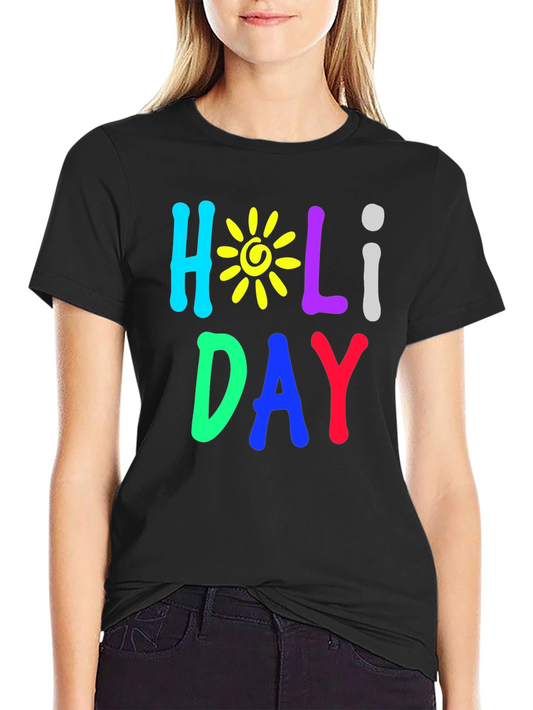 Holiday Graphic Tee - Fun Colorful Design