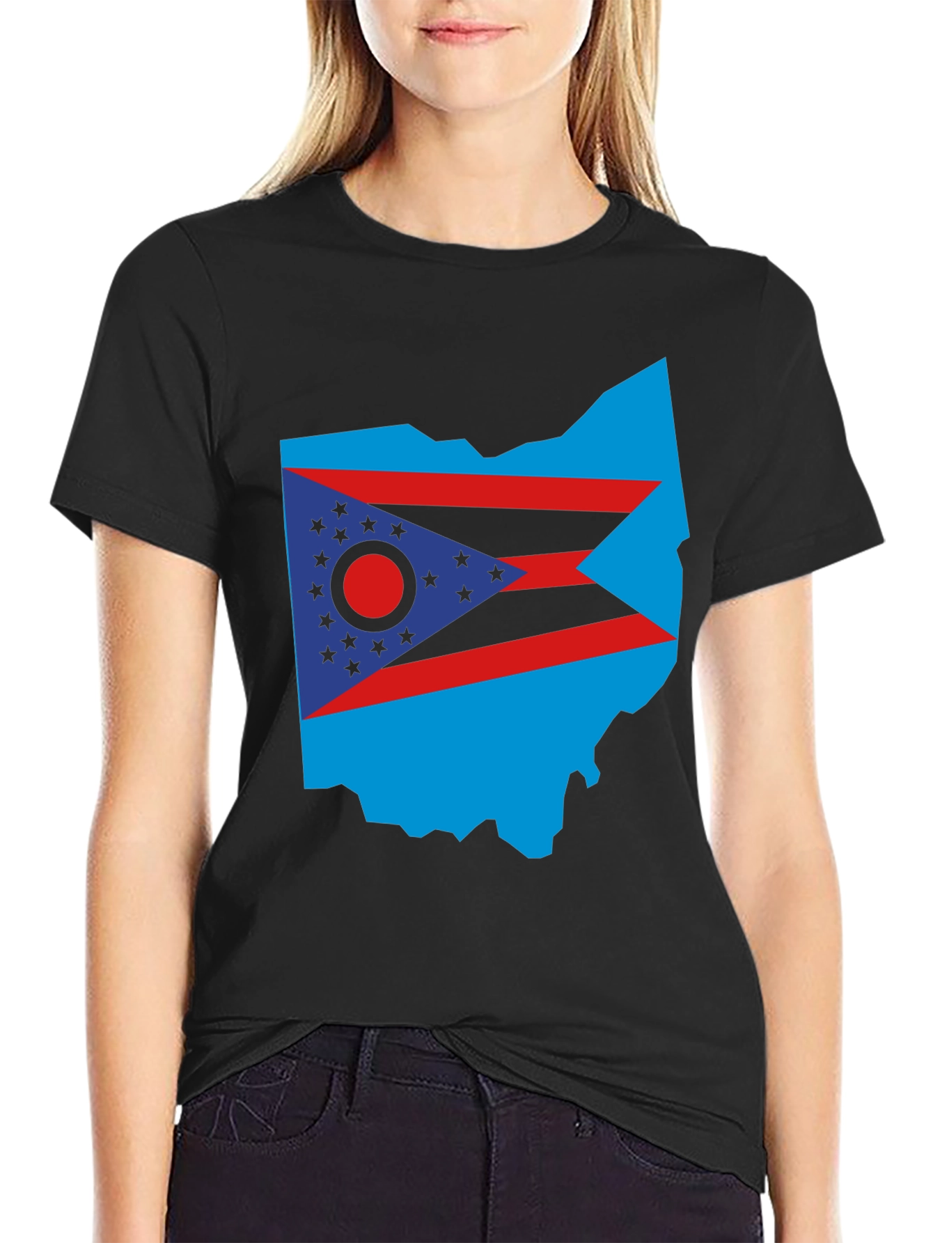Ohio State Flag T-Shirt - Bold Patriotic Style