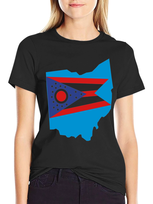 Ohio State Flag T-Shirt - Bold Patriotic Style