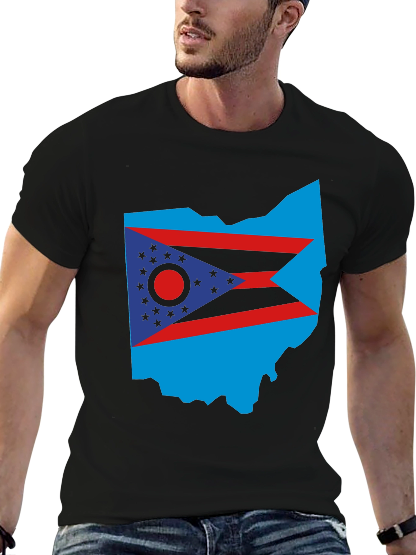 Ohio State Flag T-Shirt - Bold Patriotic Style