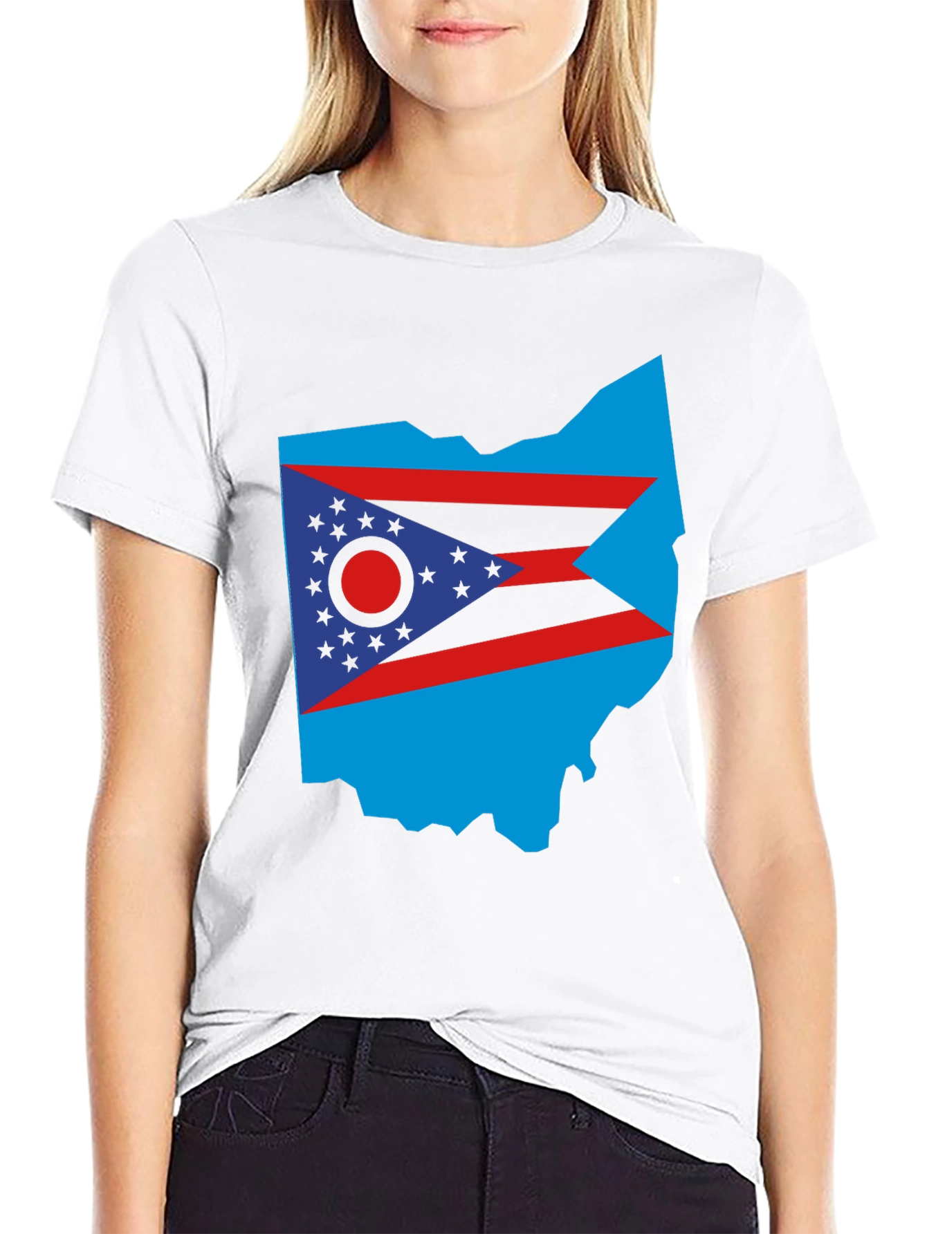 Ohio State Flag T-Shirt - Bold Patriotic Style