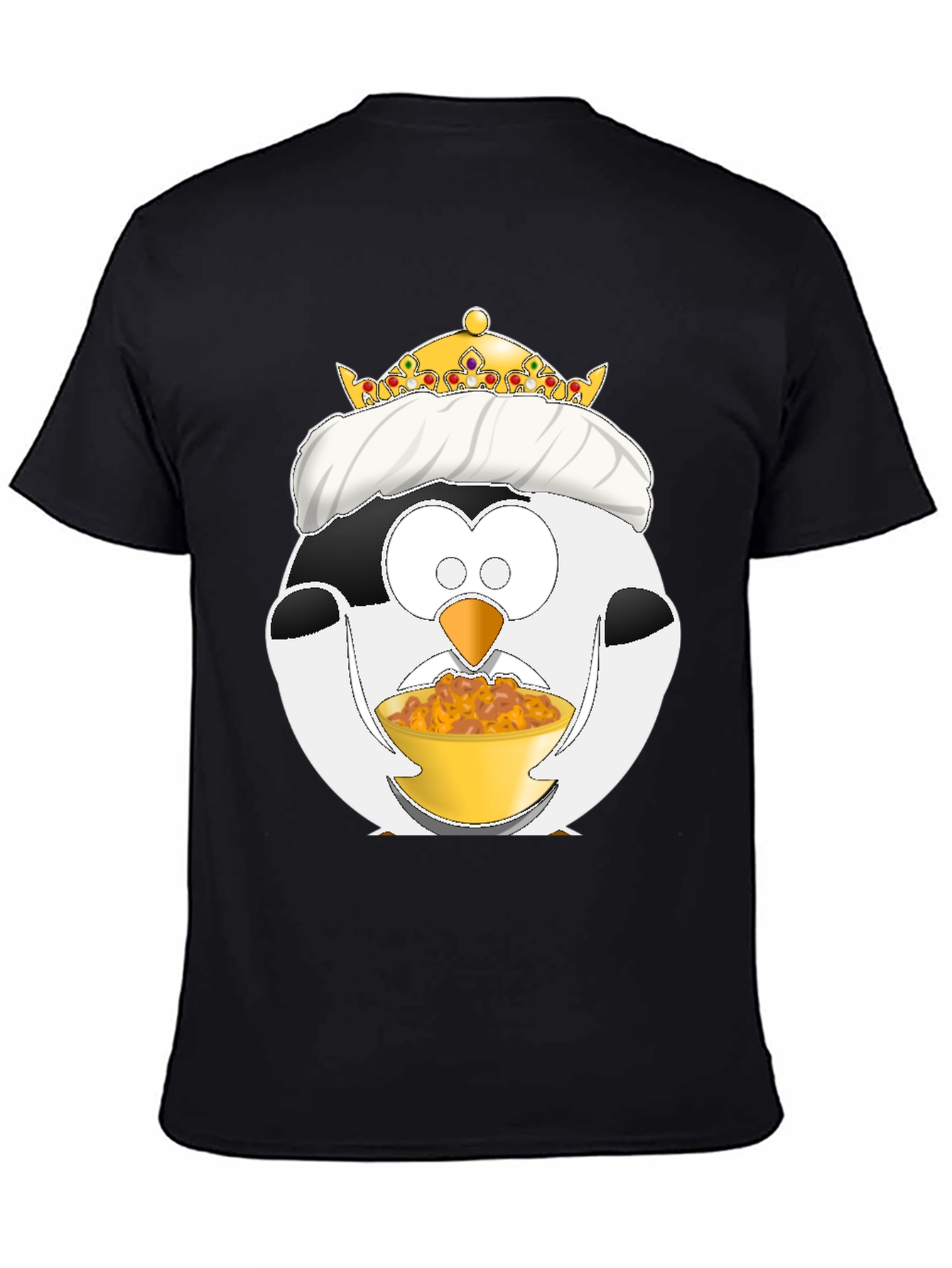 Funny Penguin King Graphic T-Shirt
