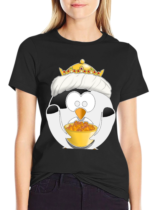 Funny Penguin King Graphic T-Shirt