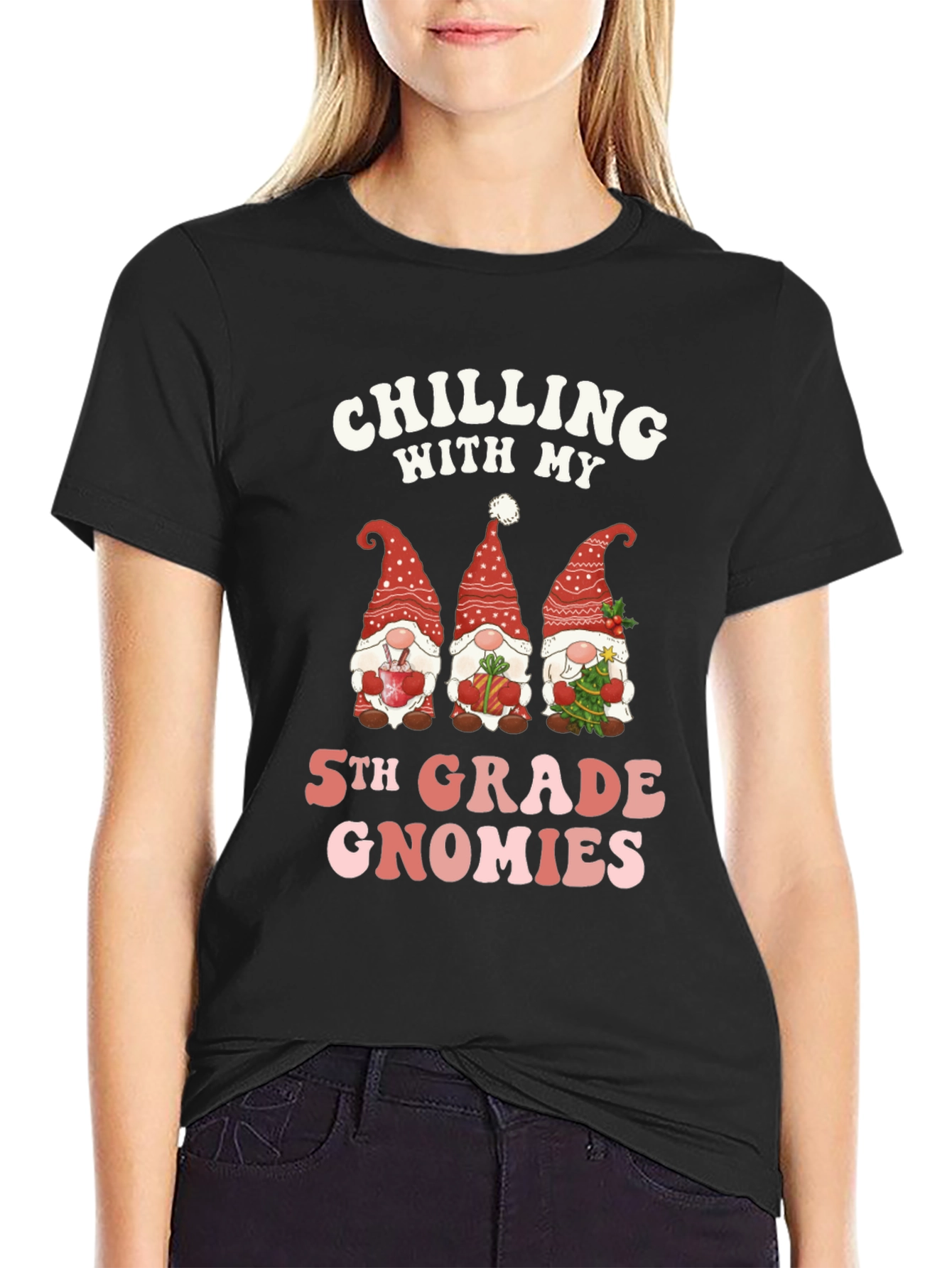 Chilling With My 5th Grade Gnomies T-Shirt