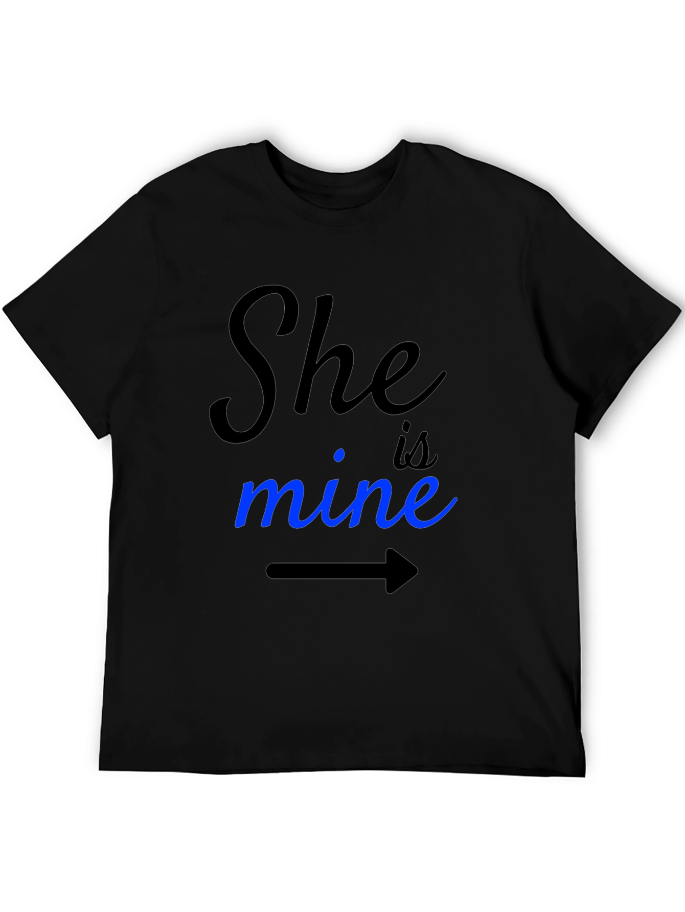 She Is Mine Graphic Tee - Couple Matching Shirt