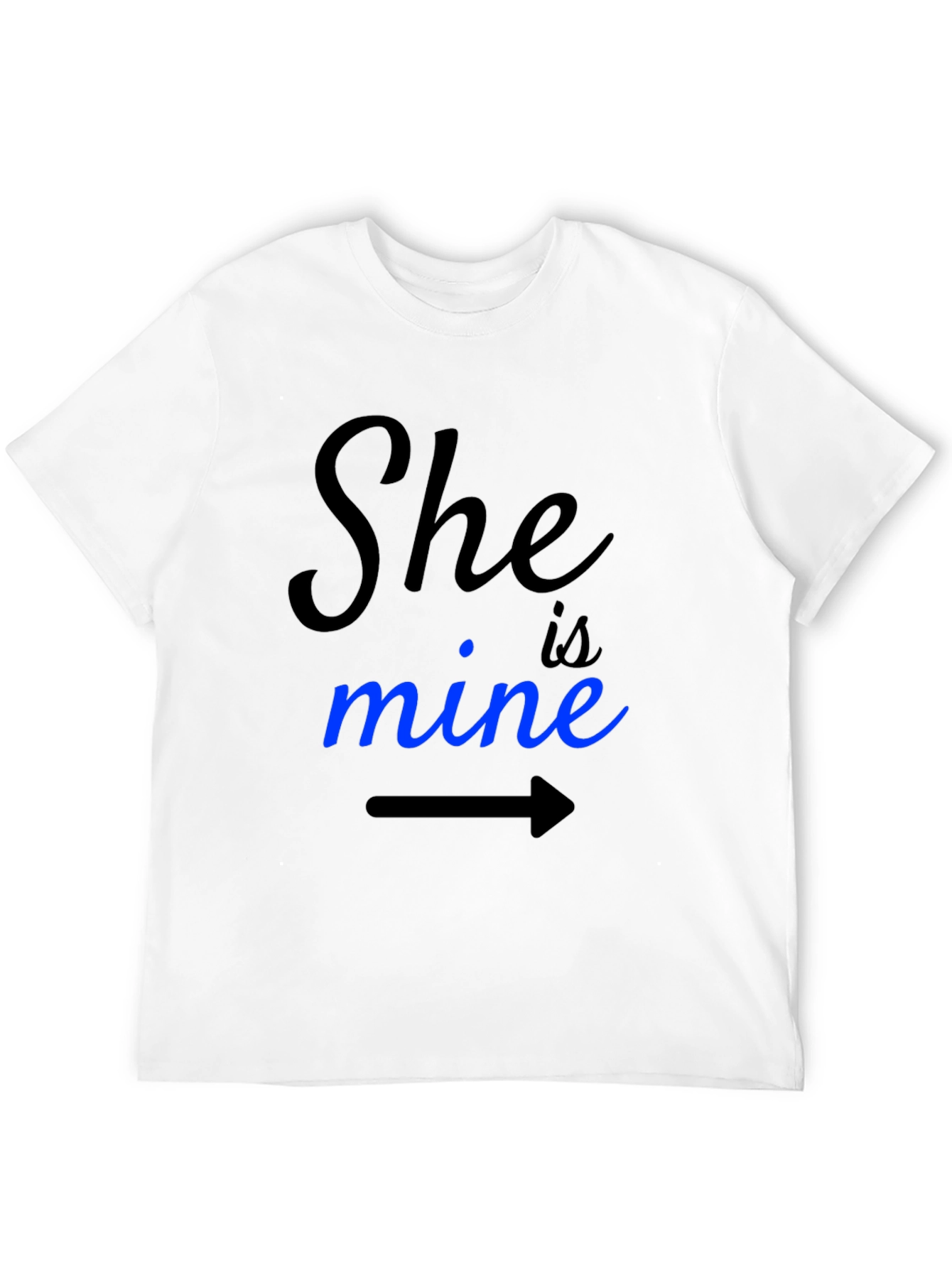 She Is Mine Graphic Tee - Couple Matching Shirt