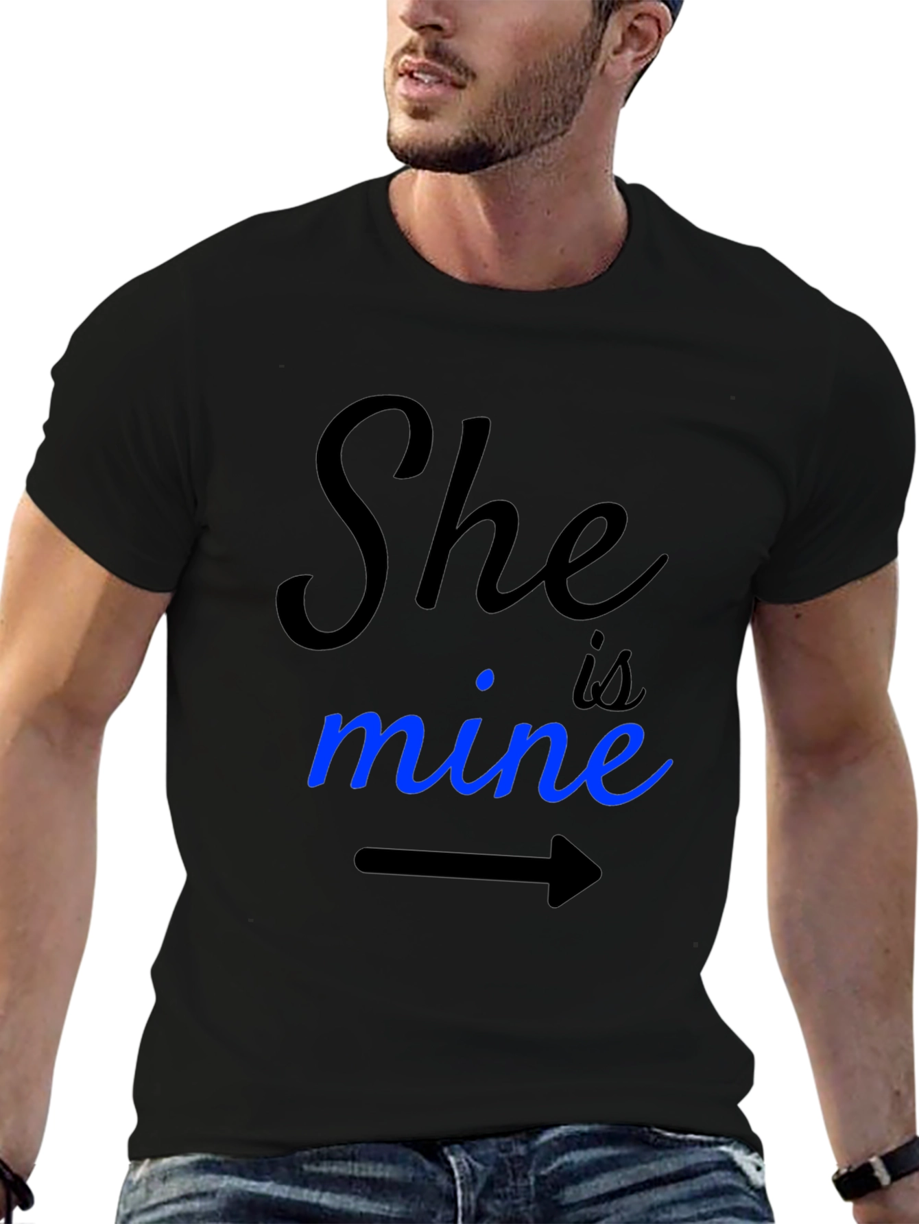 She Is Mine Graphic Tee - Couple Matching Shirt