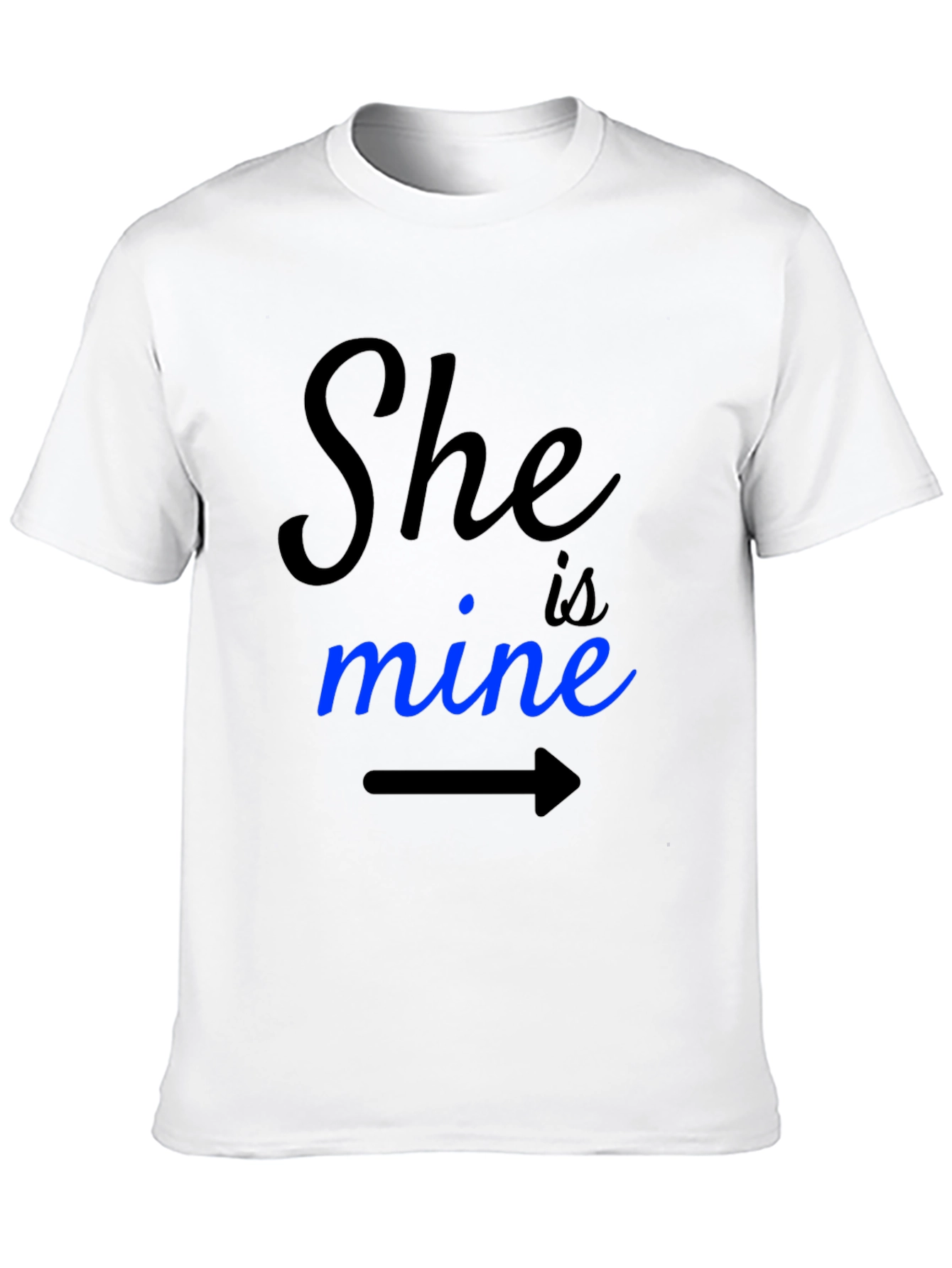 She Is Mine Graphic Tee - Couple Matching Shirt