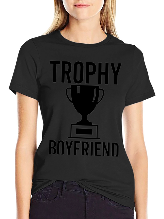 Trophy Boyfriend Graphic T-Shirt - Black