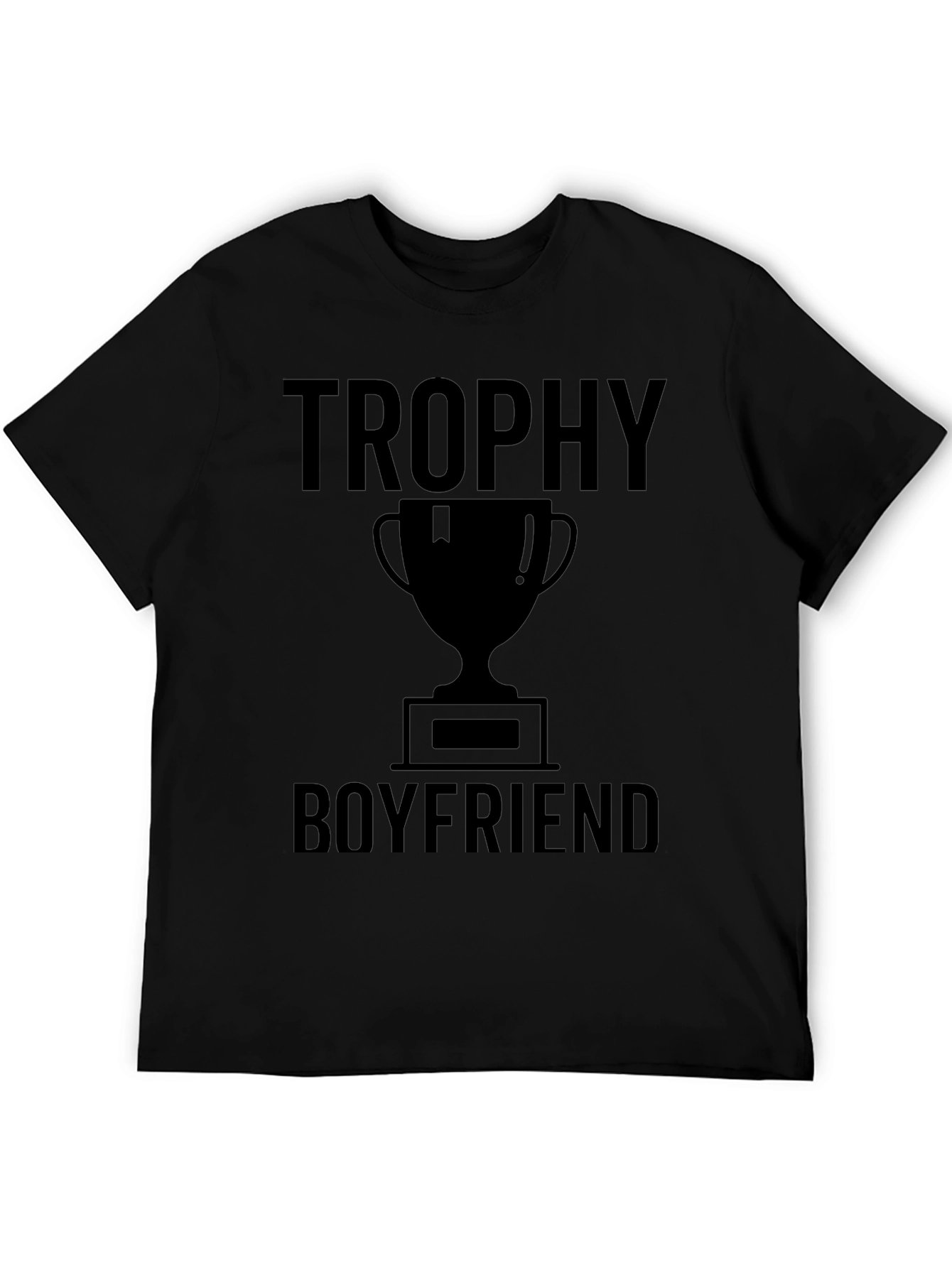 Trophy Boyfriend Graphic T-Shirt - Black