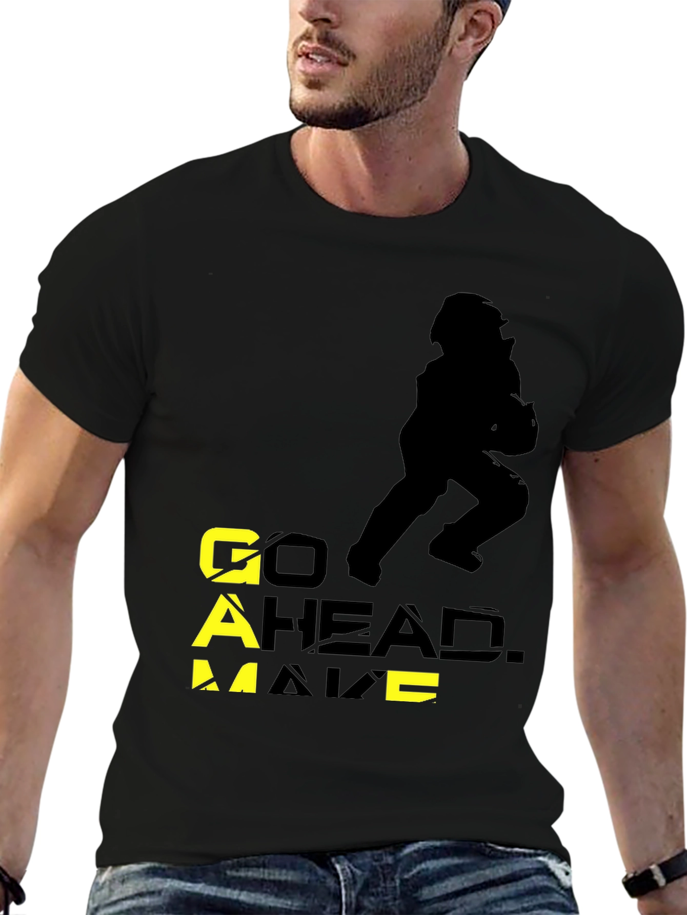 Go Ahead. Make a Move Black Graphic Tee