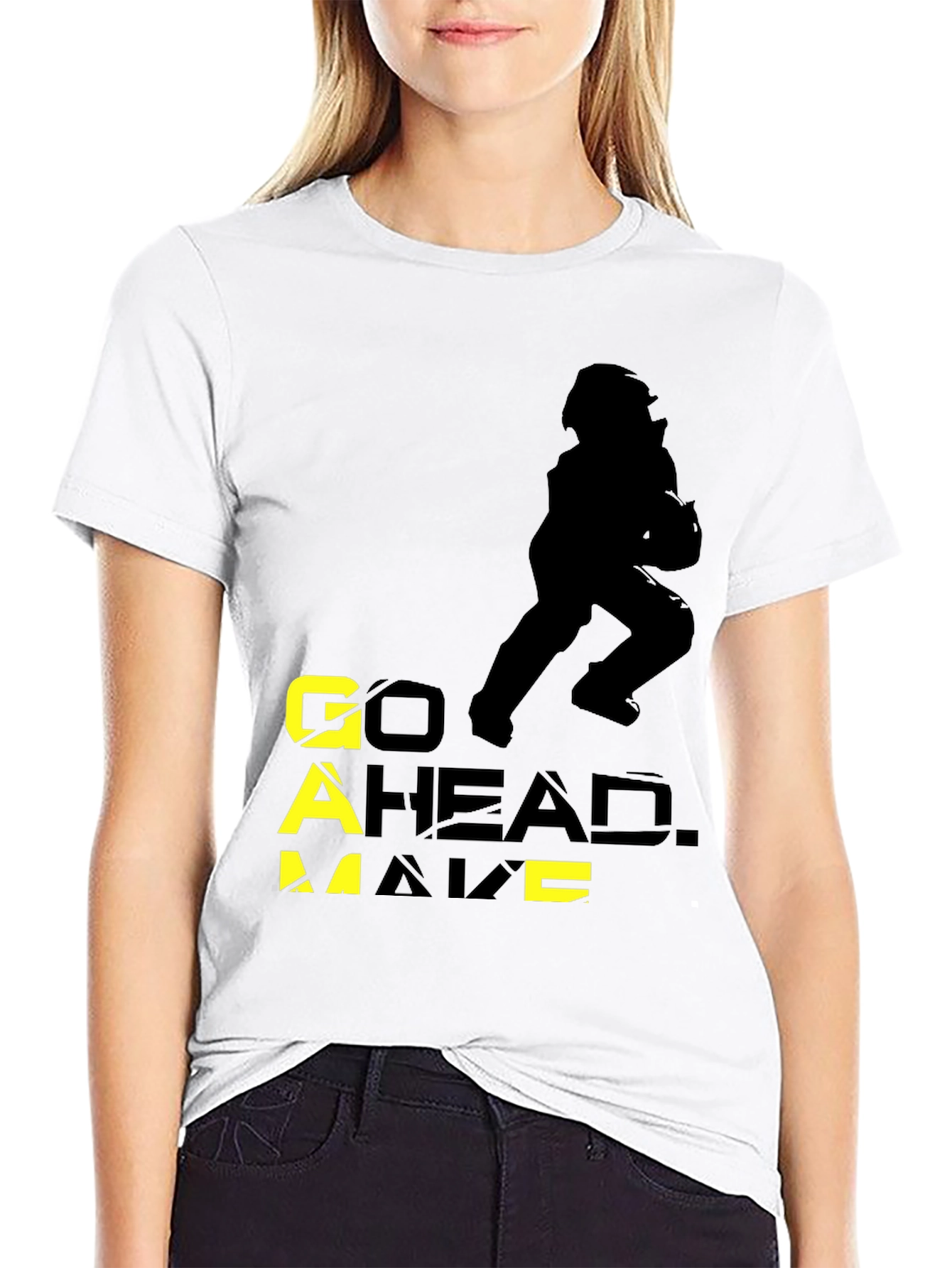 Go Ahead. Make a Move Black Graphic Tee