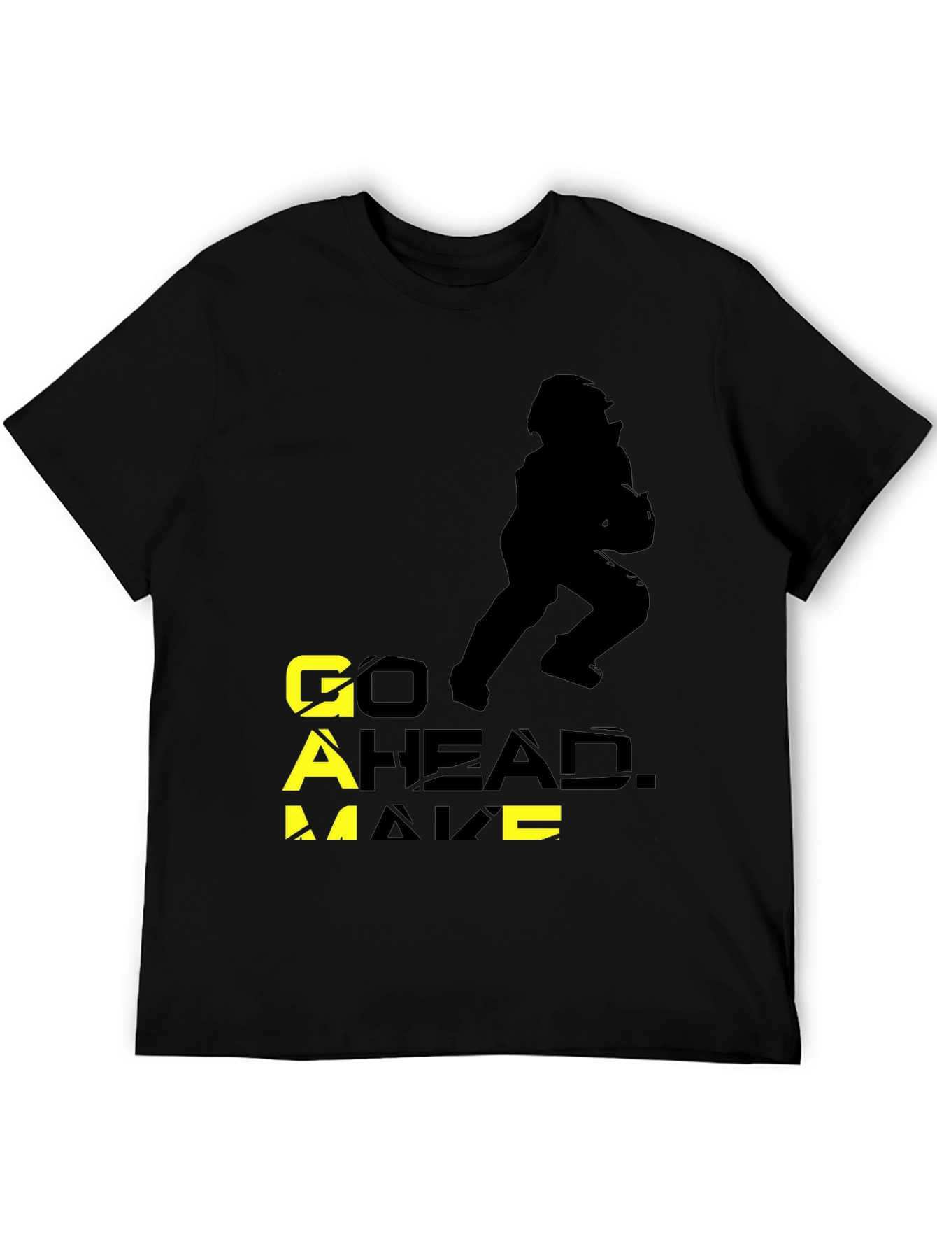 Go Ahead. Make a Move Black Graphic Tee