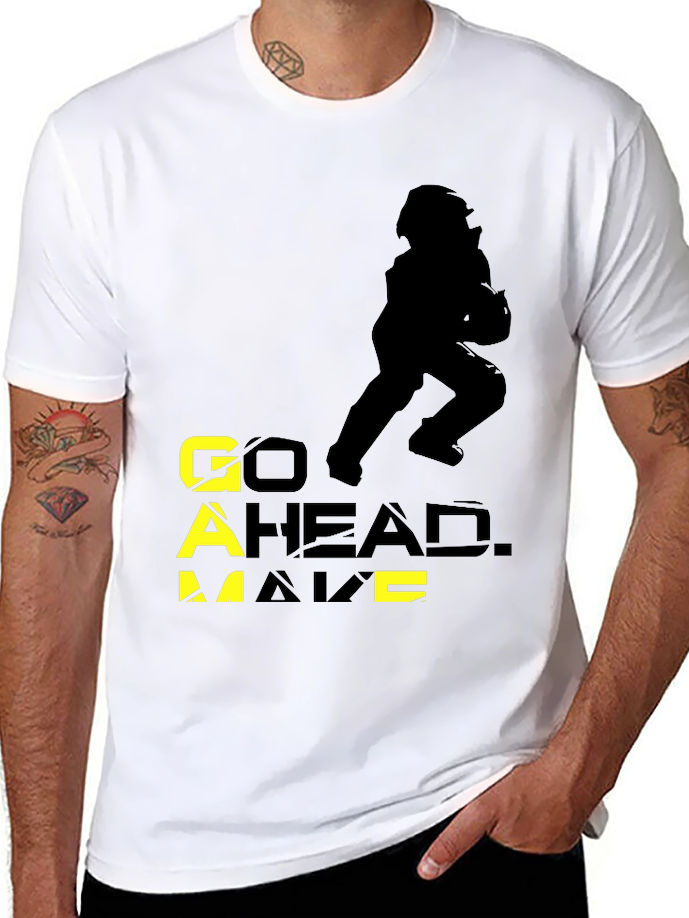 Go Ahead. Make a Move Black Graphic Tee