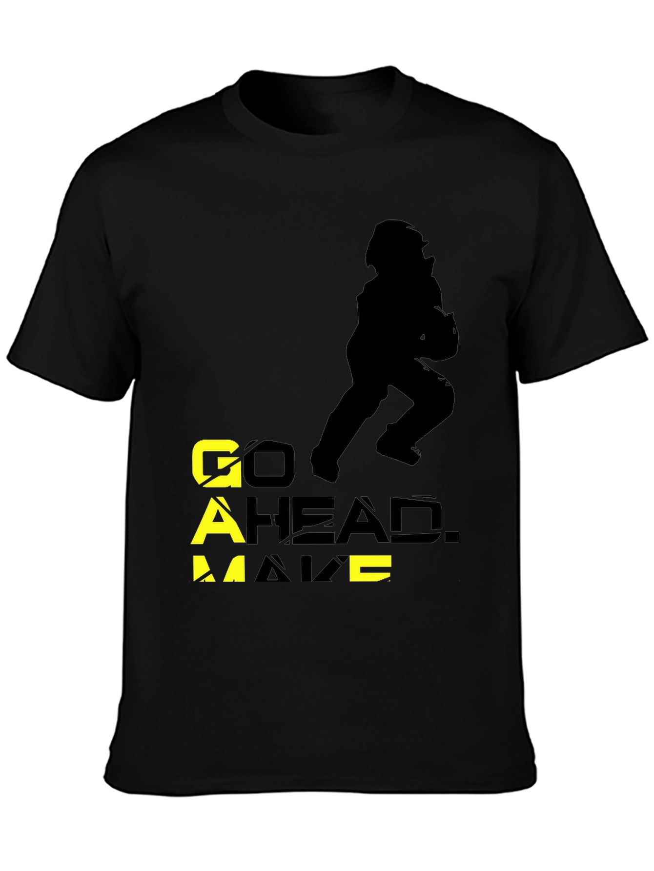 Go Ahead. Make a Move Black Graphic Tee