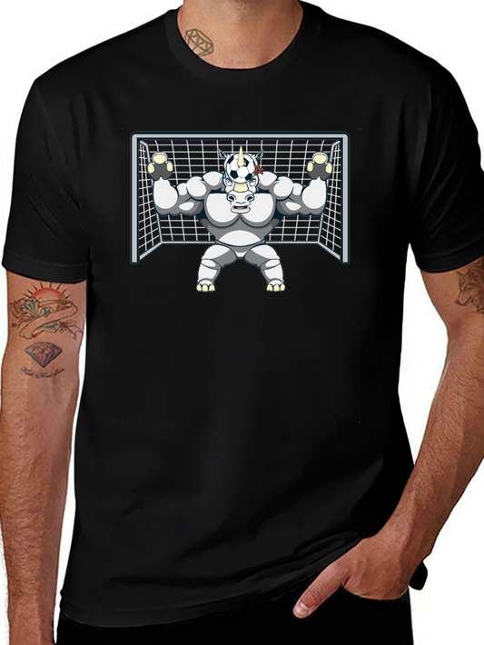 Unicorn Goalie T-Shirt - Soccer Cartoon Tee