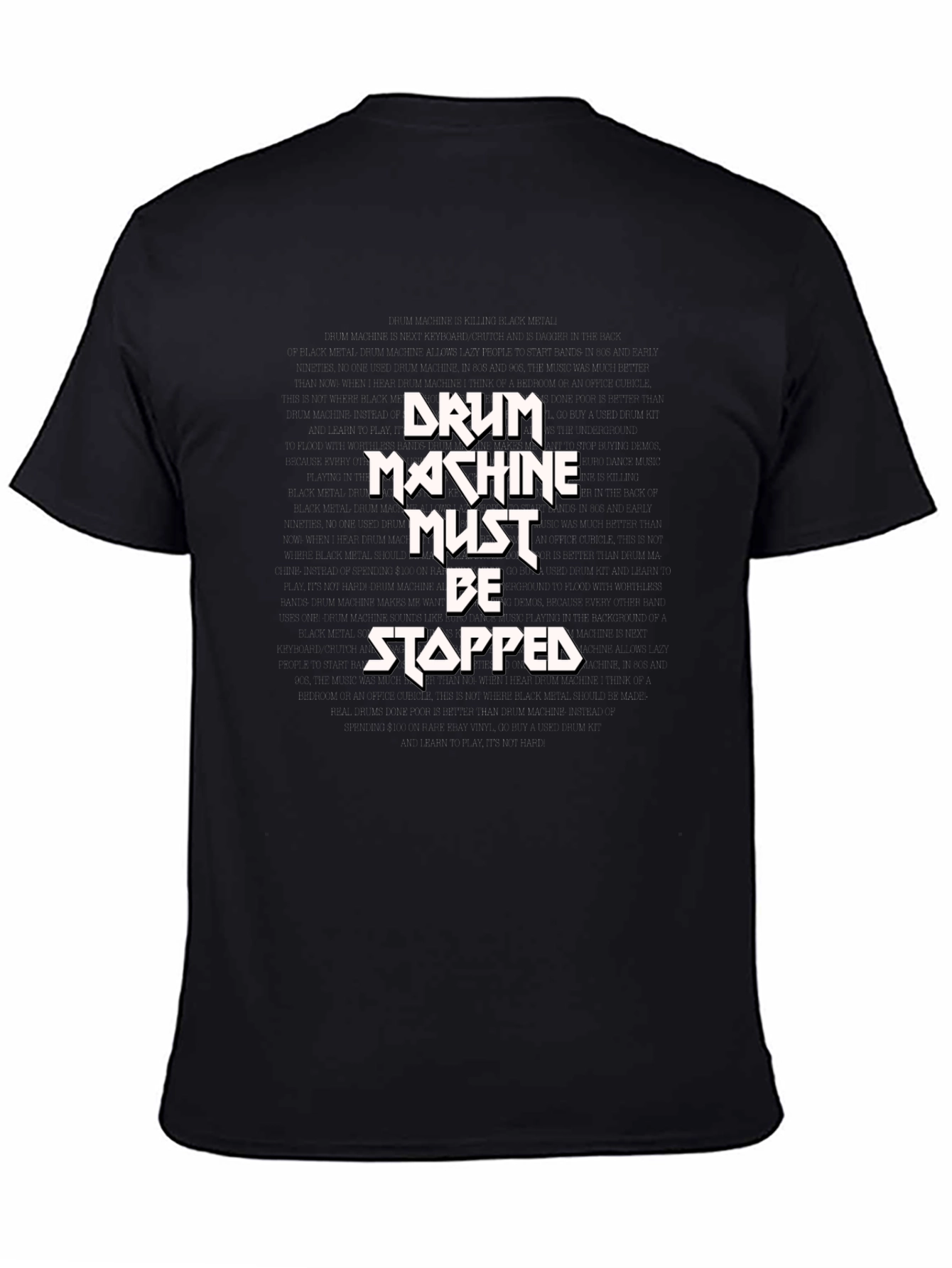 Drum Machine Must Be Stopped Graphic Tee