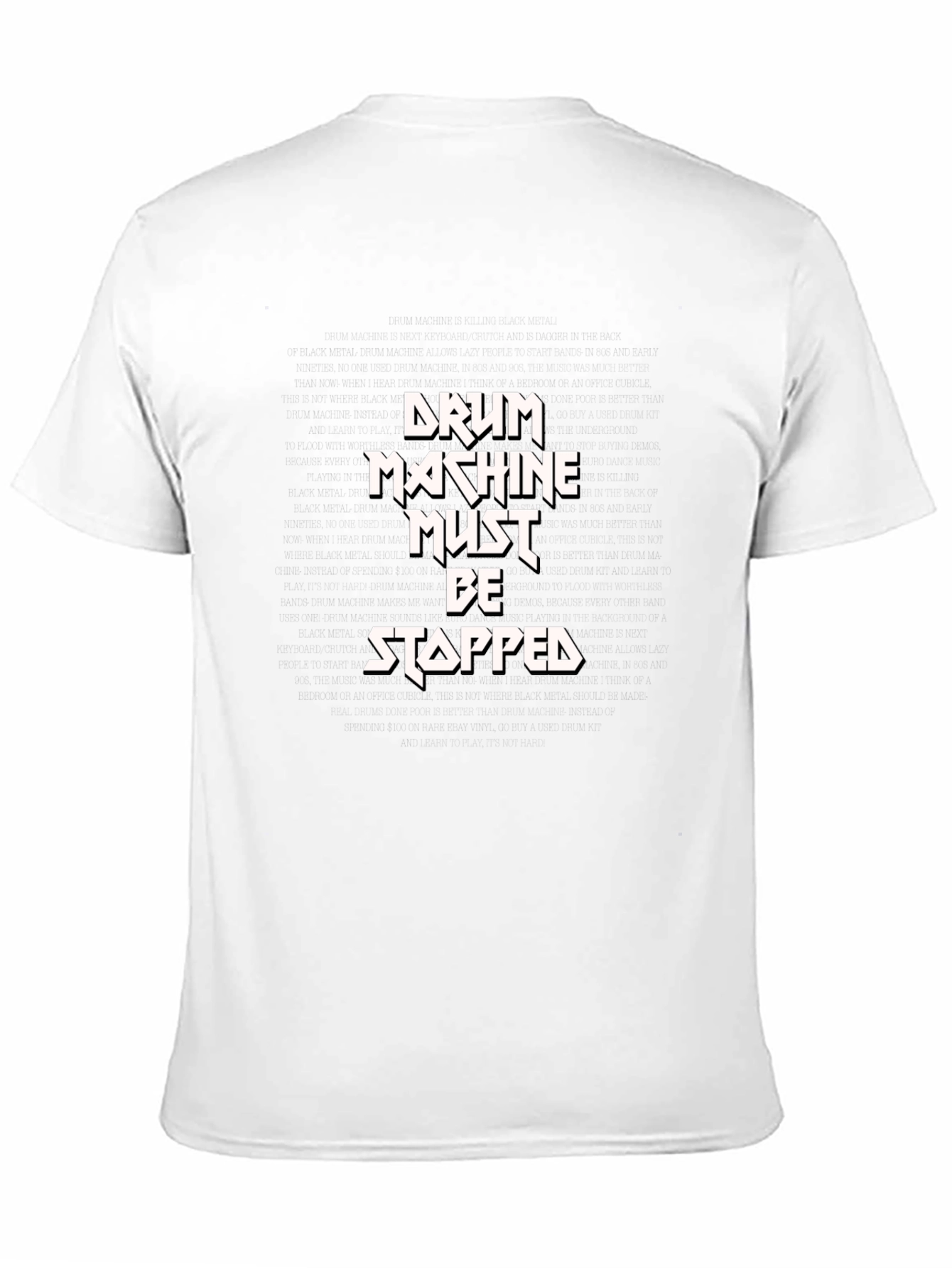 Drum Machine Must Be Stopped Graphic Tee