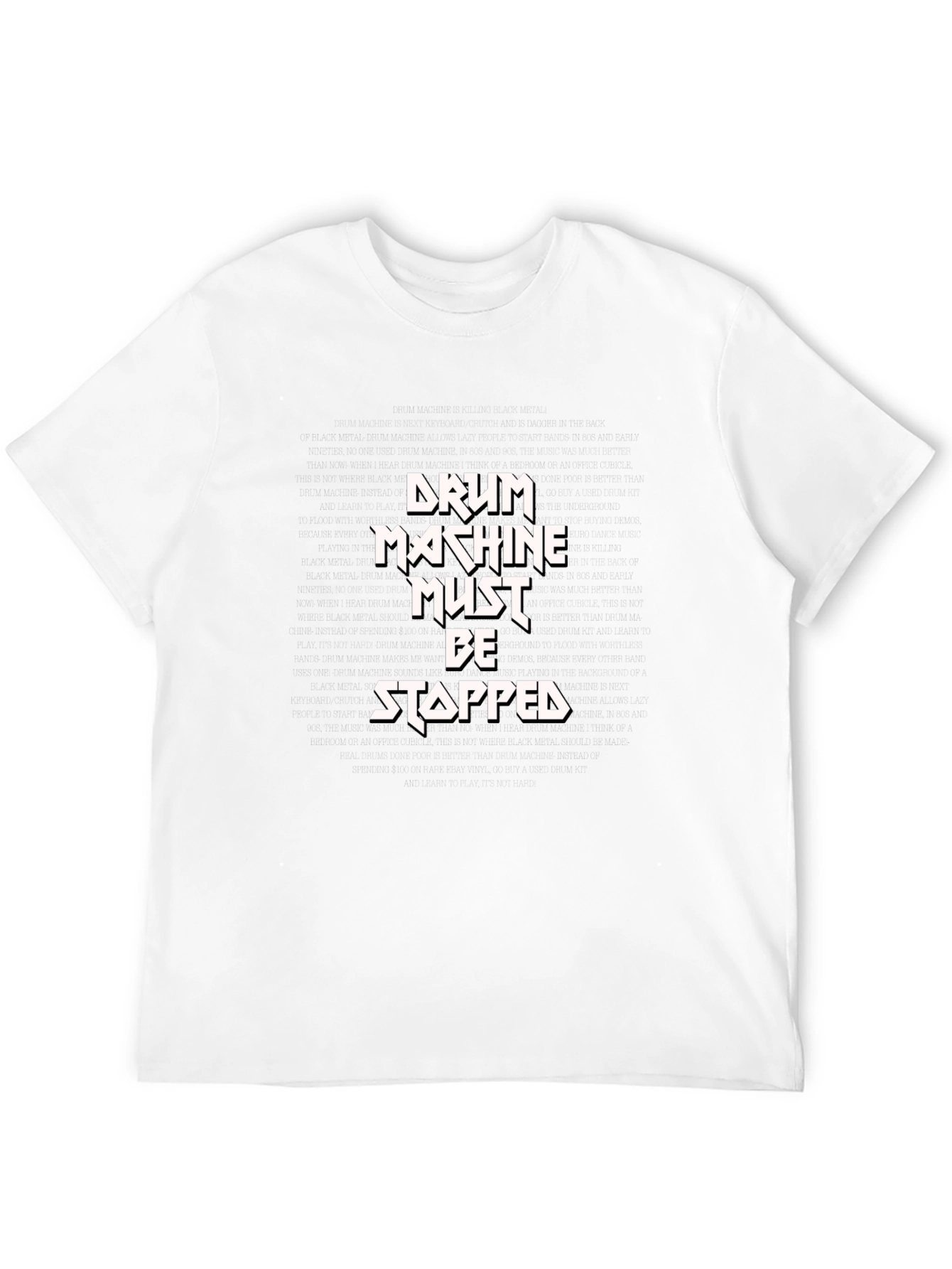 Drum Machine Must Be Stopped Graphic Tee