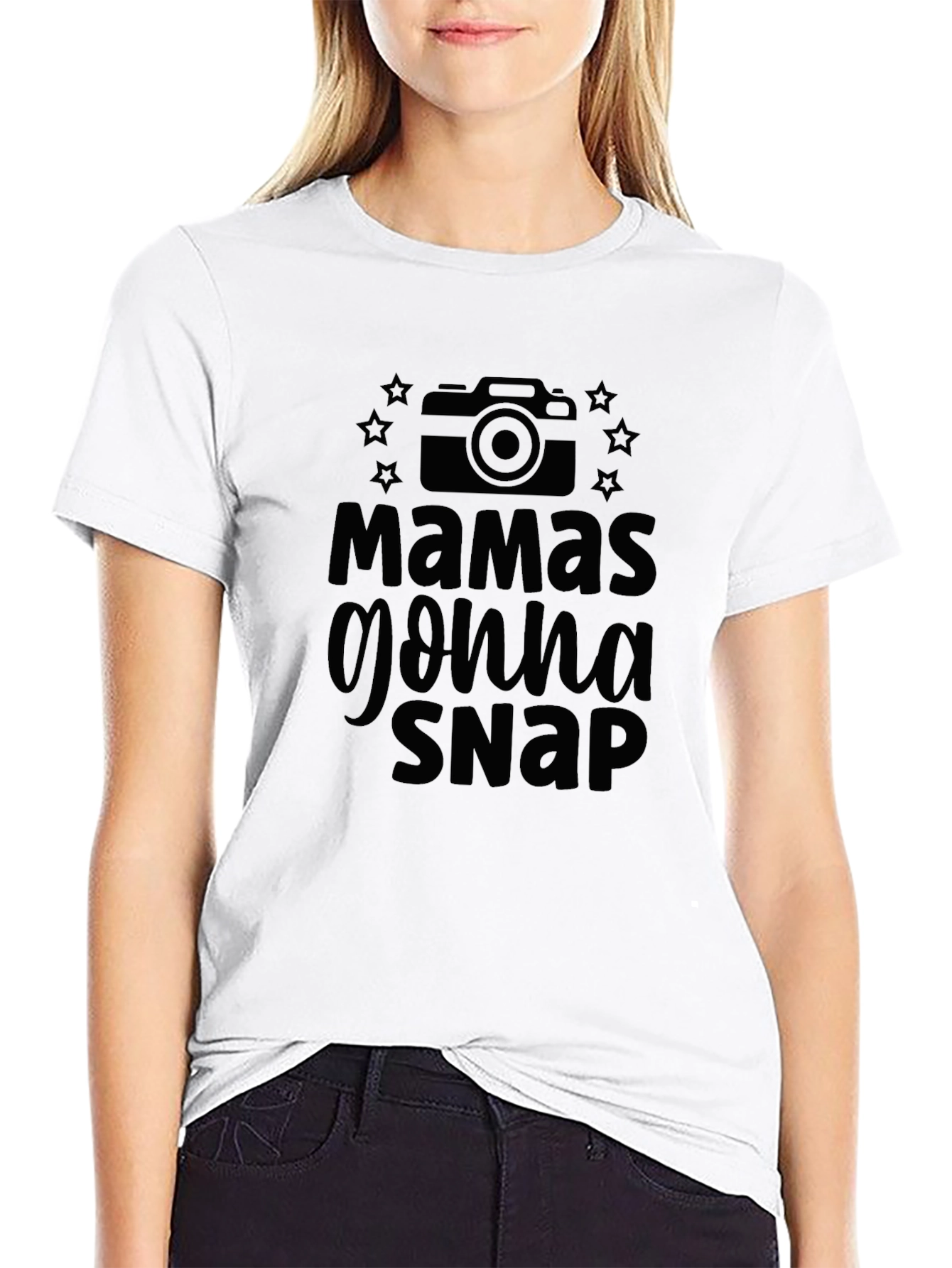 Mamas Gonna Snap Black Graphic T-Shirt