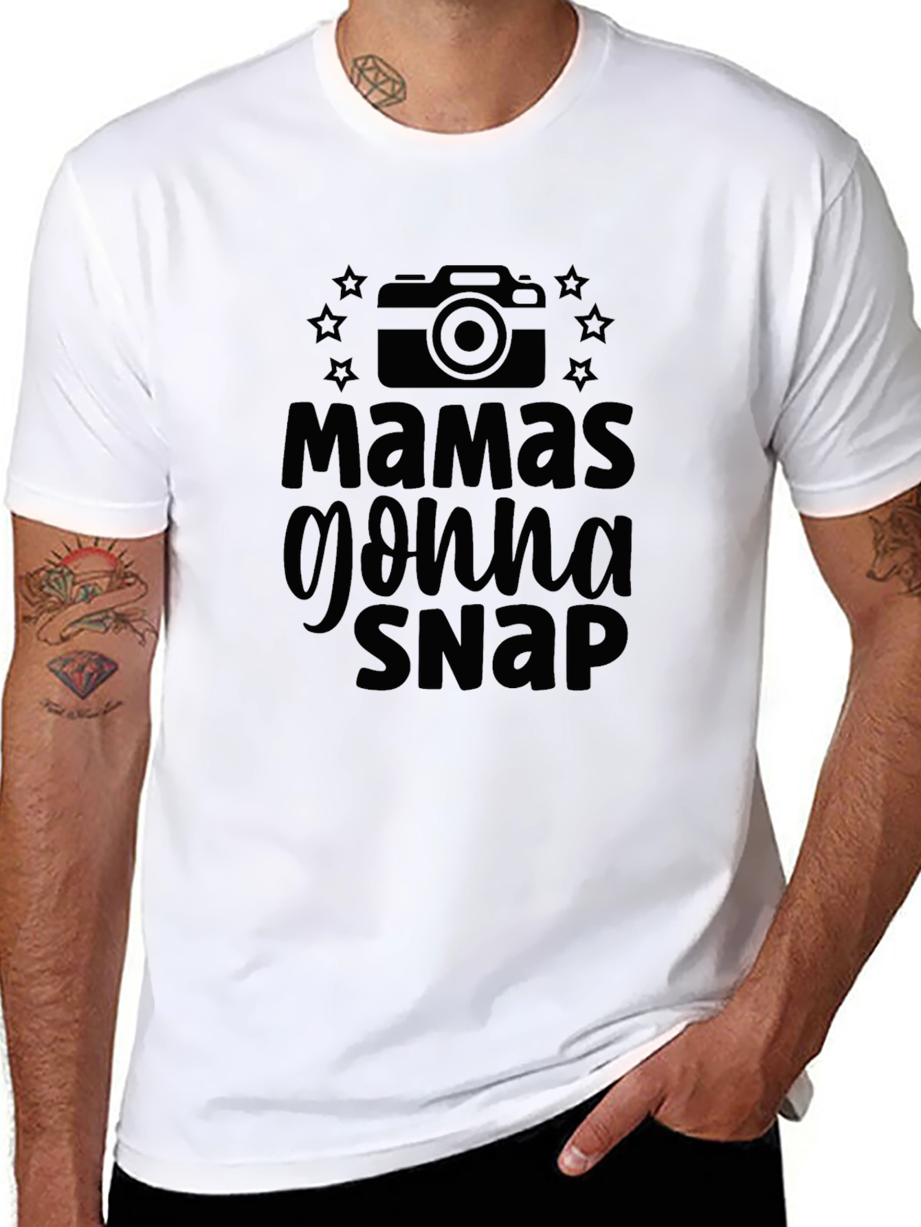 Mamas Gonna Snap Black Graphic T-Shirt