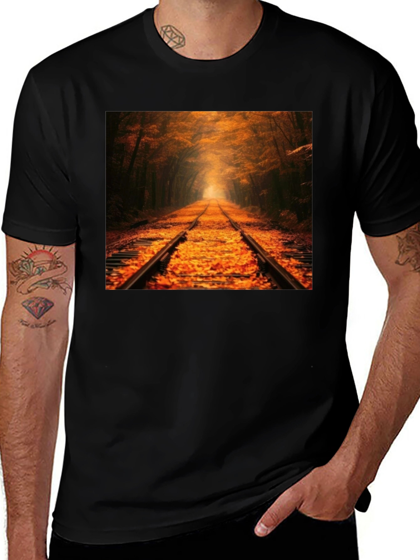 Autumn Rails Graphic Tee - Natures Path