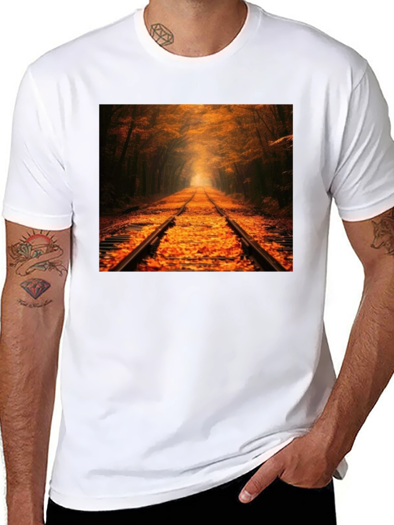 Autumn Rails Graphic Tee - Natures Path