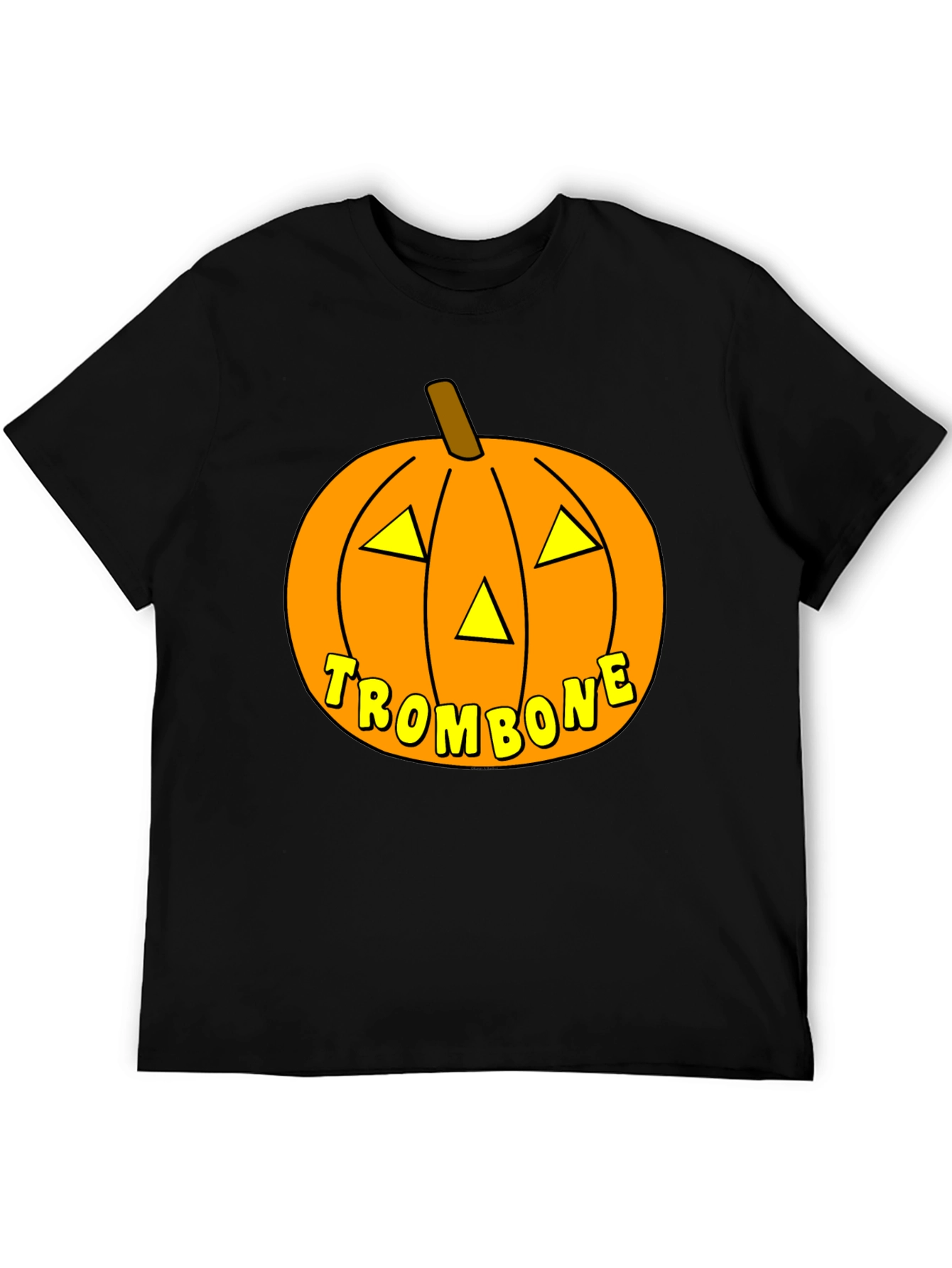 Trombone Pumpkin Halloween T-Shirt