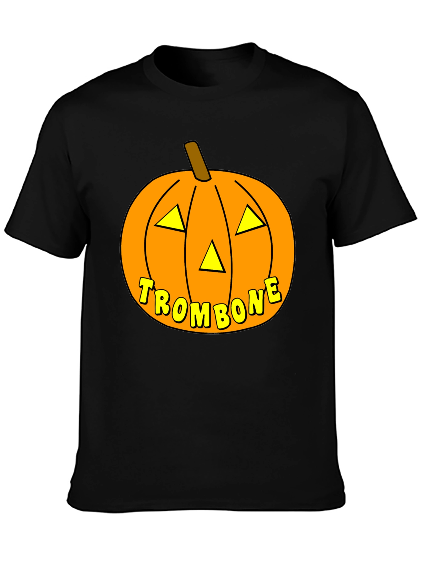 Trombone Pumpkin Halloween T-Shirt