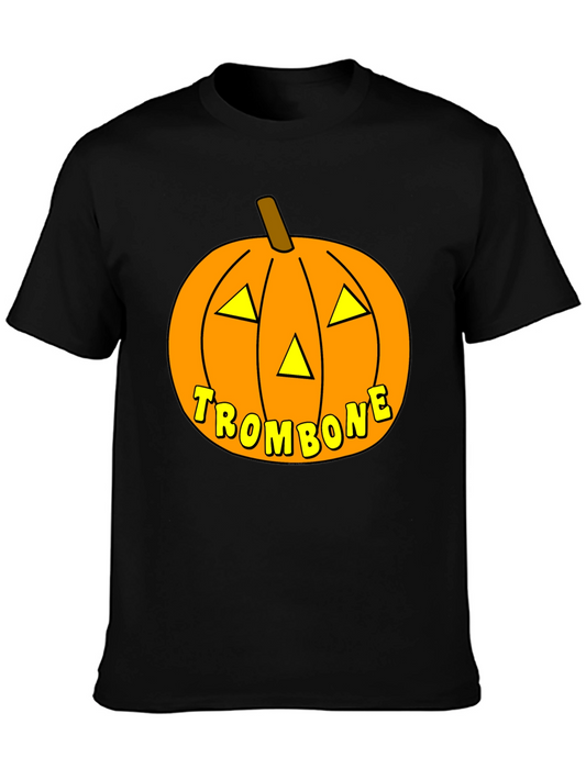 Trombone Pumpkin Halloween T-Shirt