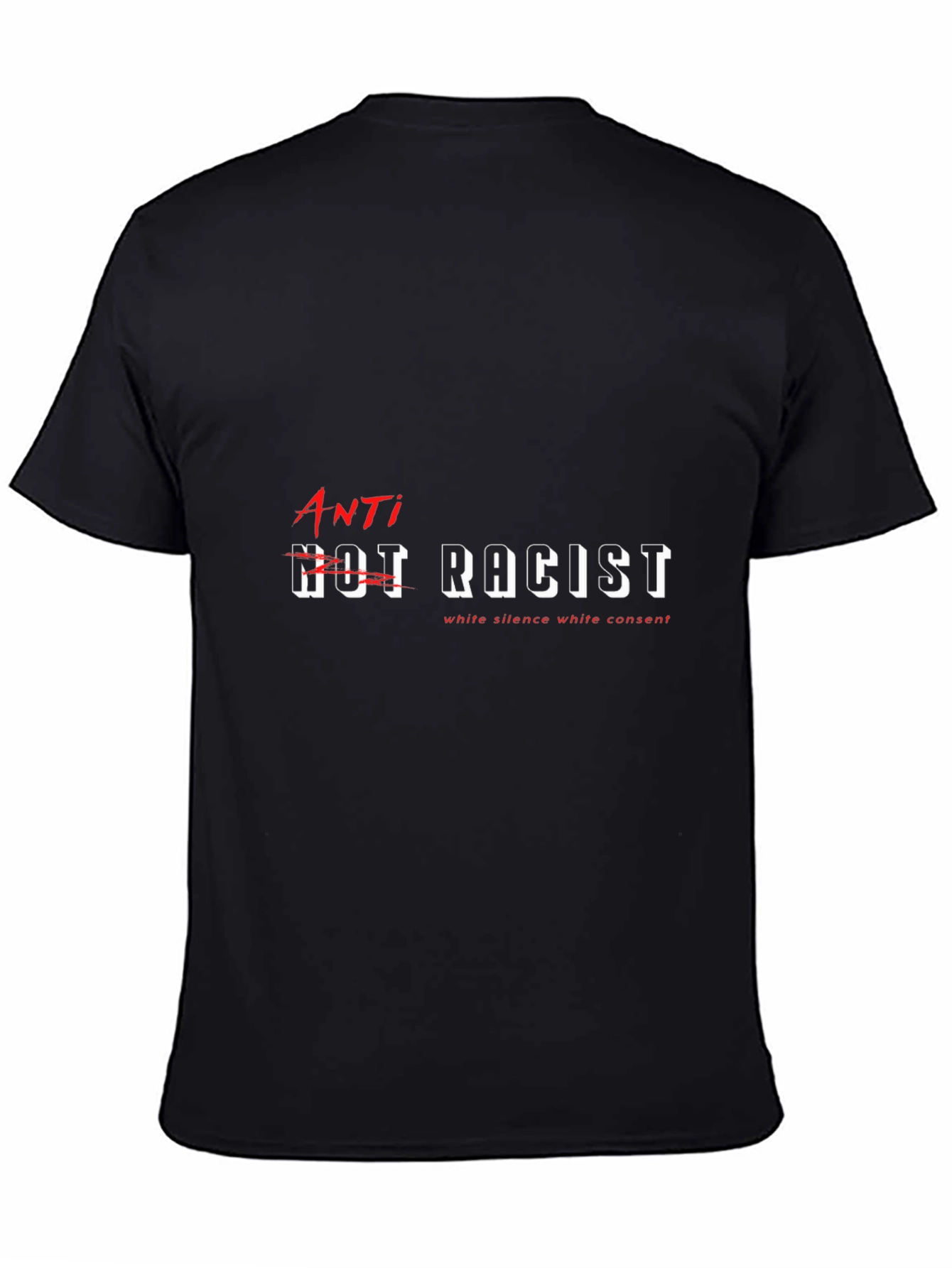 Anti-Racist Graphic T-Shirt - Black