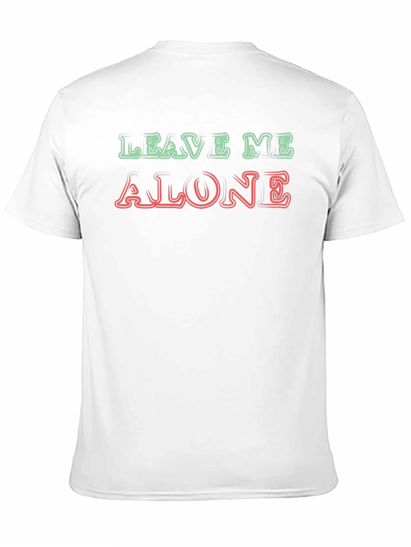 Leave Me Alone Graphic T-Shirt Black Casual