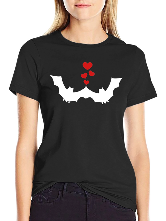 Bat Kisses Graphic Tee - Halloween or Spooky Style