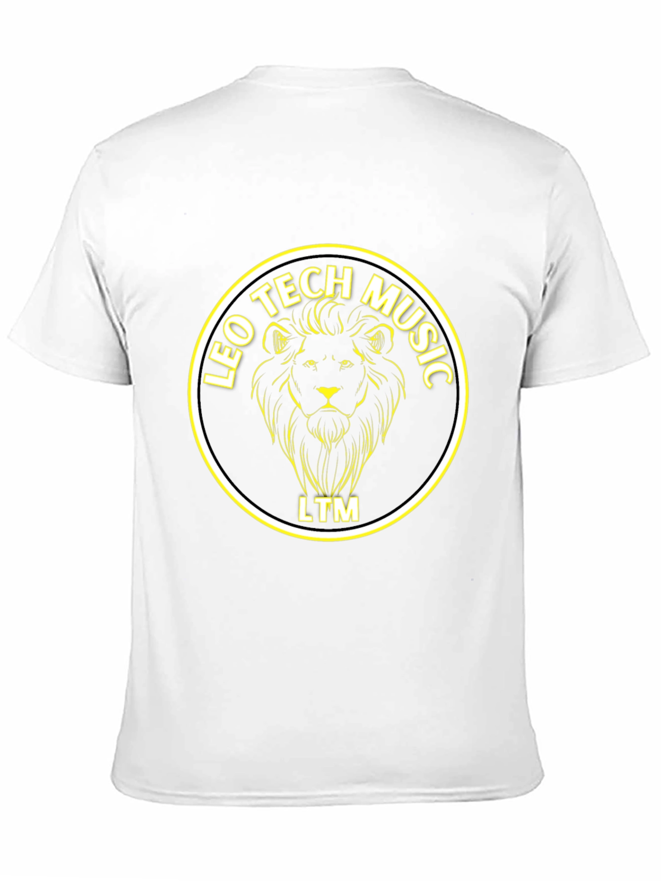 Leo Tech Music Lion Graphic Black T-Shirt