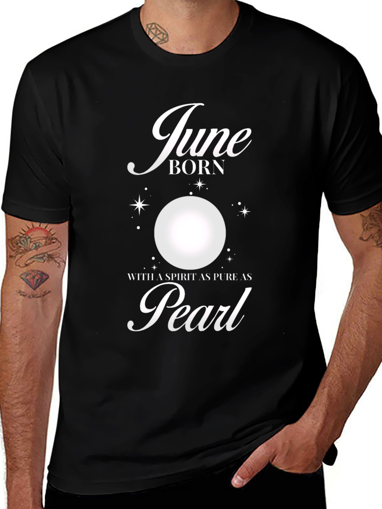 June Born Pearl Spirit Graphic T-Shirt