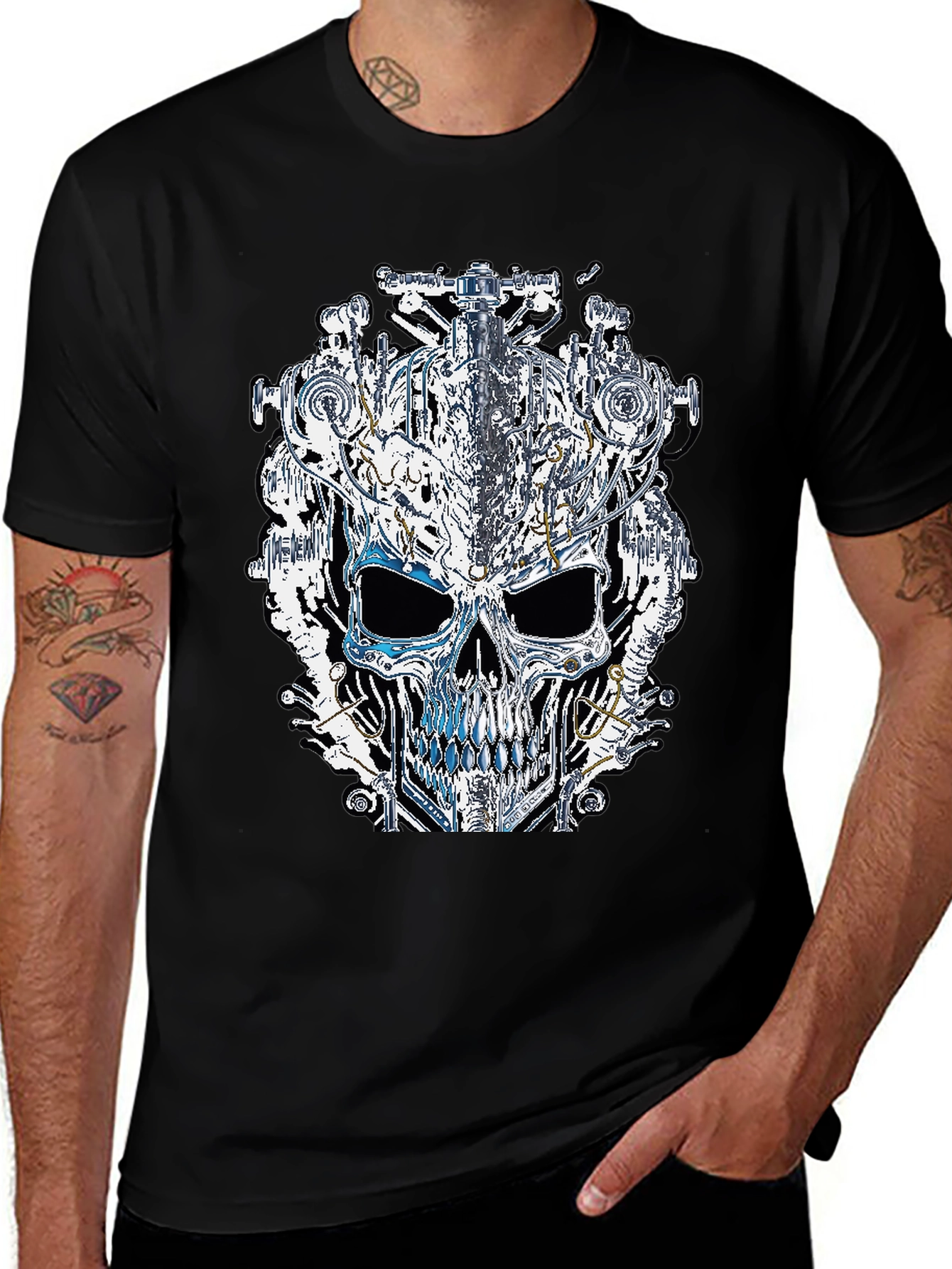 Steampunk Skull Graphic Tee