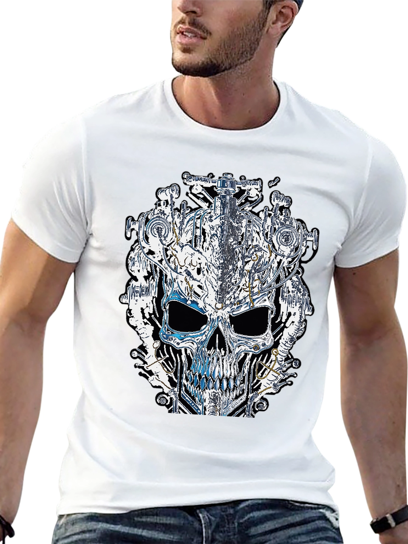 Steampunk Skull Graphic Tee