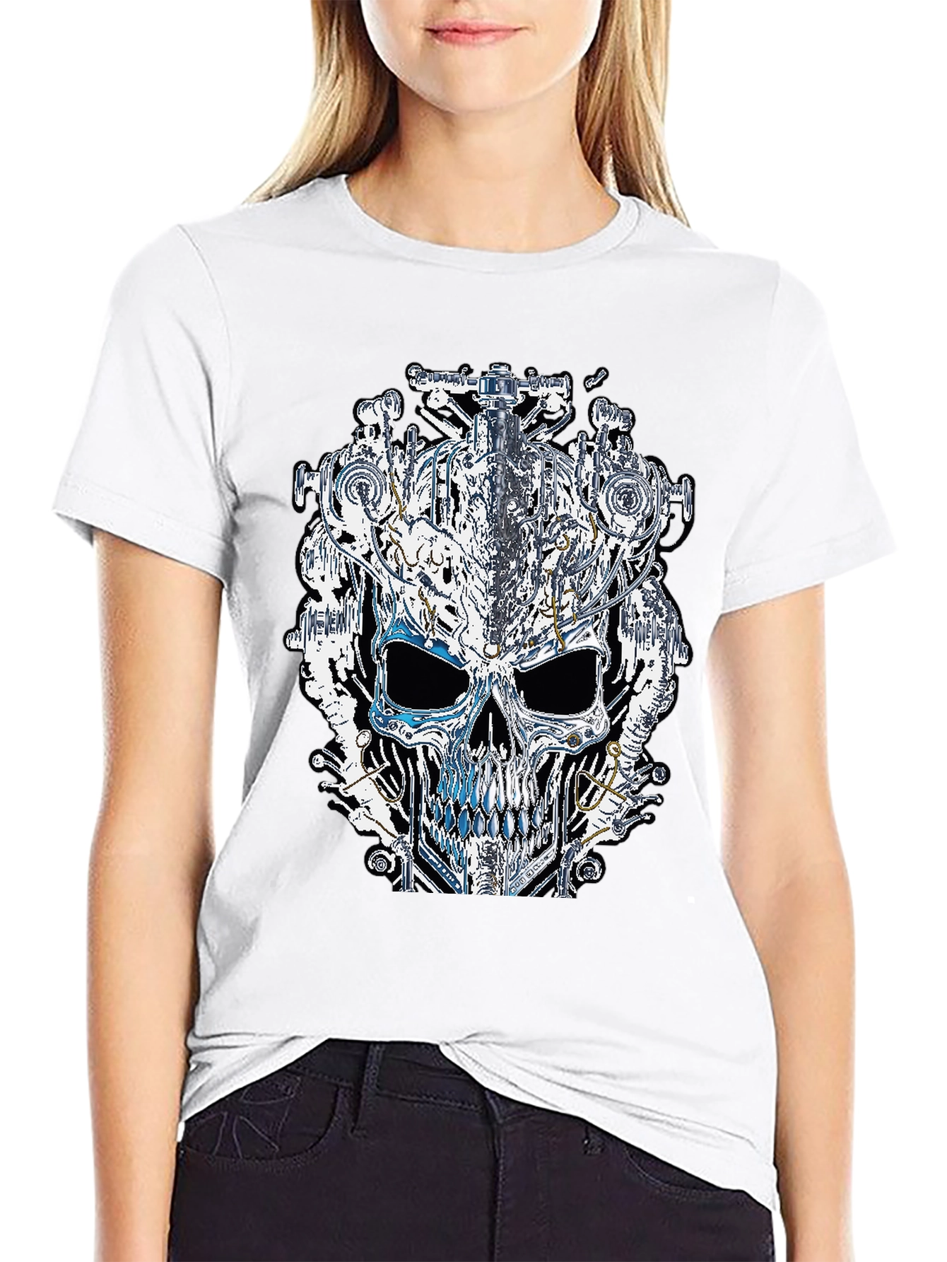 Steampunk Skull Graphic Tee