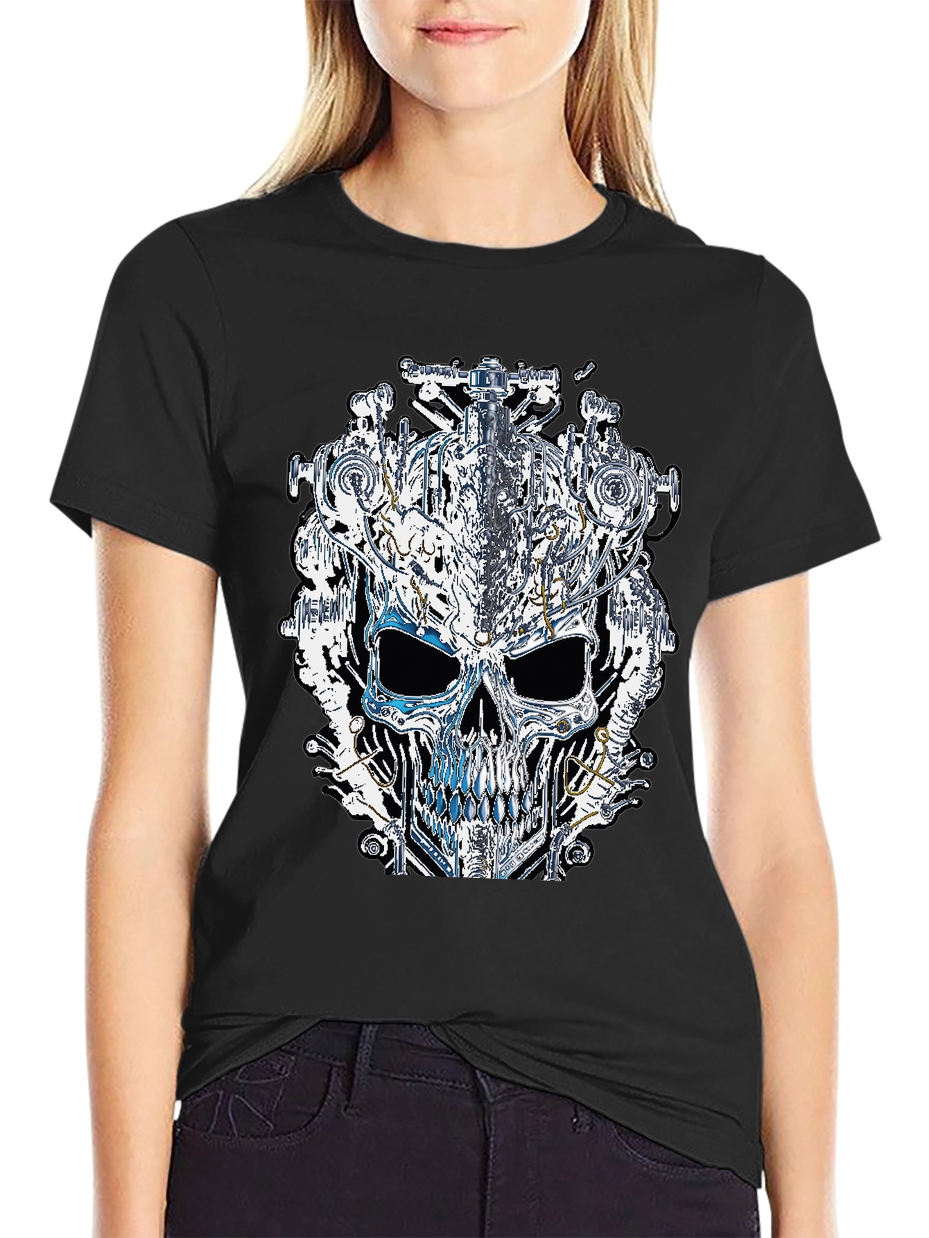 Steampunk Skull Graphic Tee