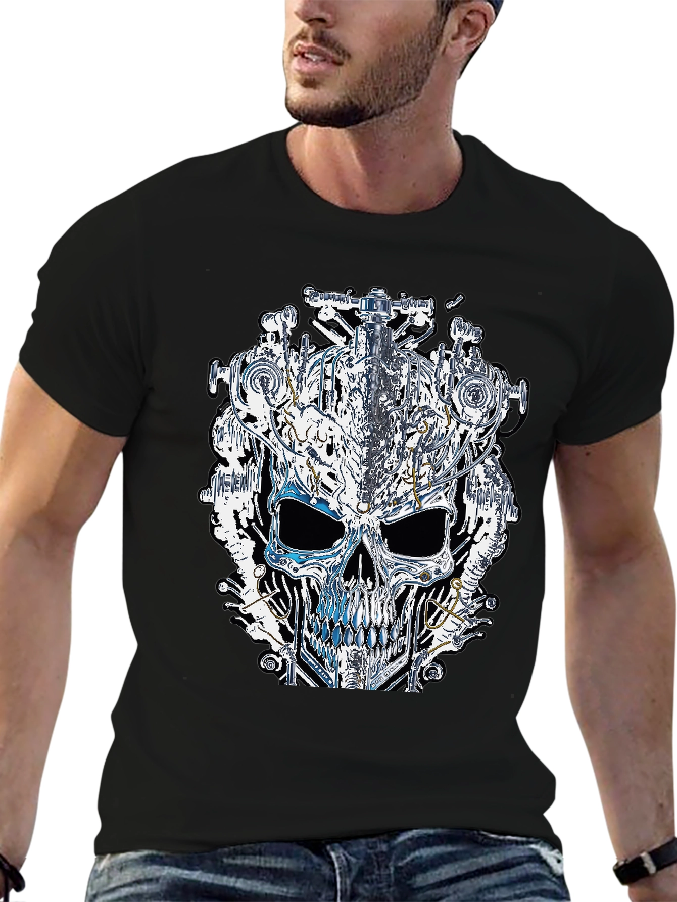 Steampunk Skull Graphic Tee