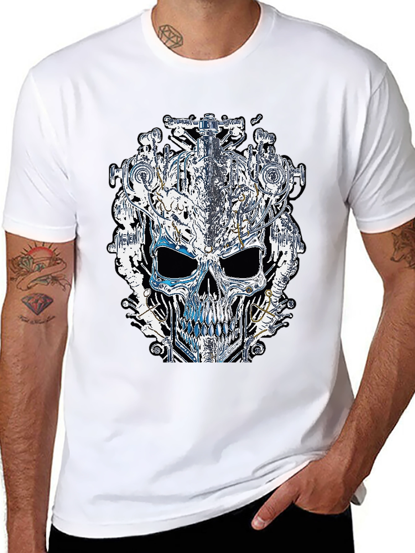 Steampunk Skull Graphic Tee