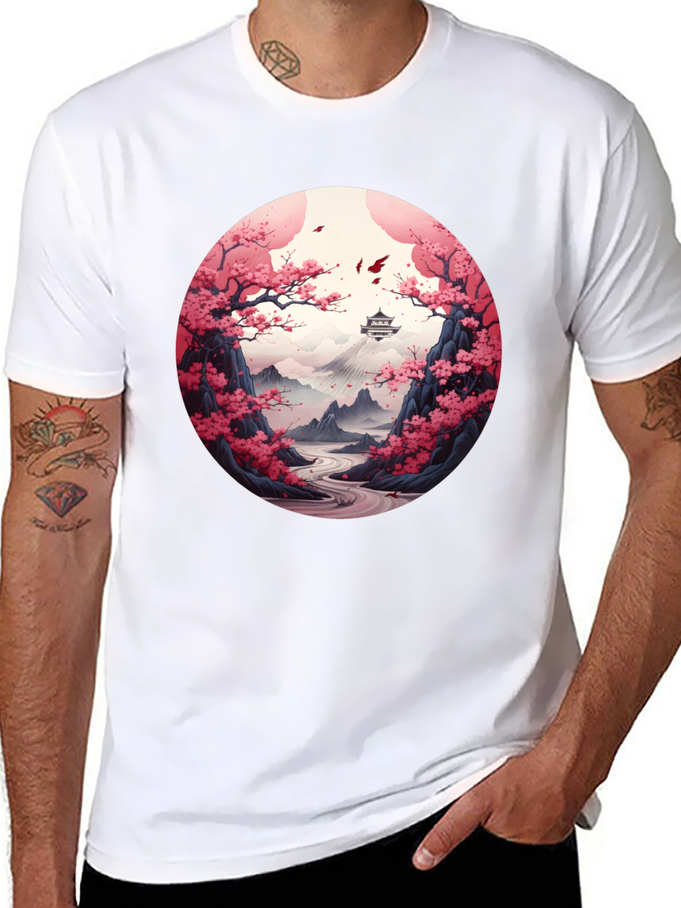 Cherry Blossom Mountain T-Shirt