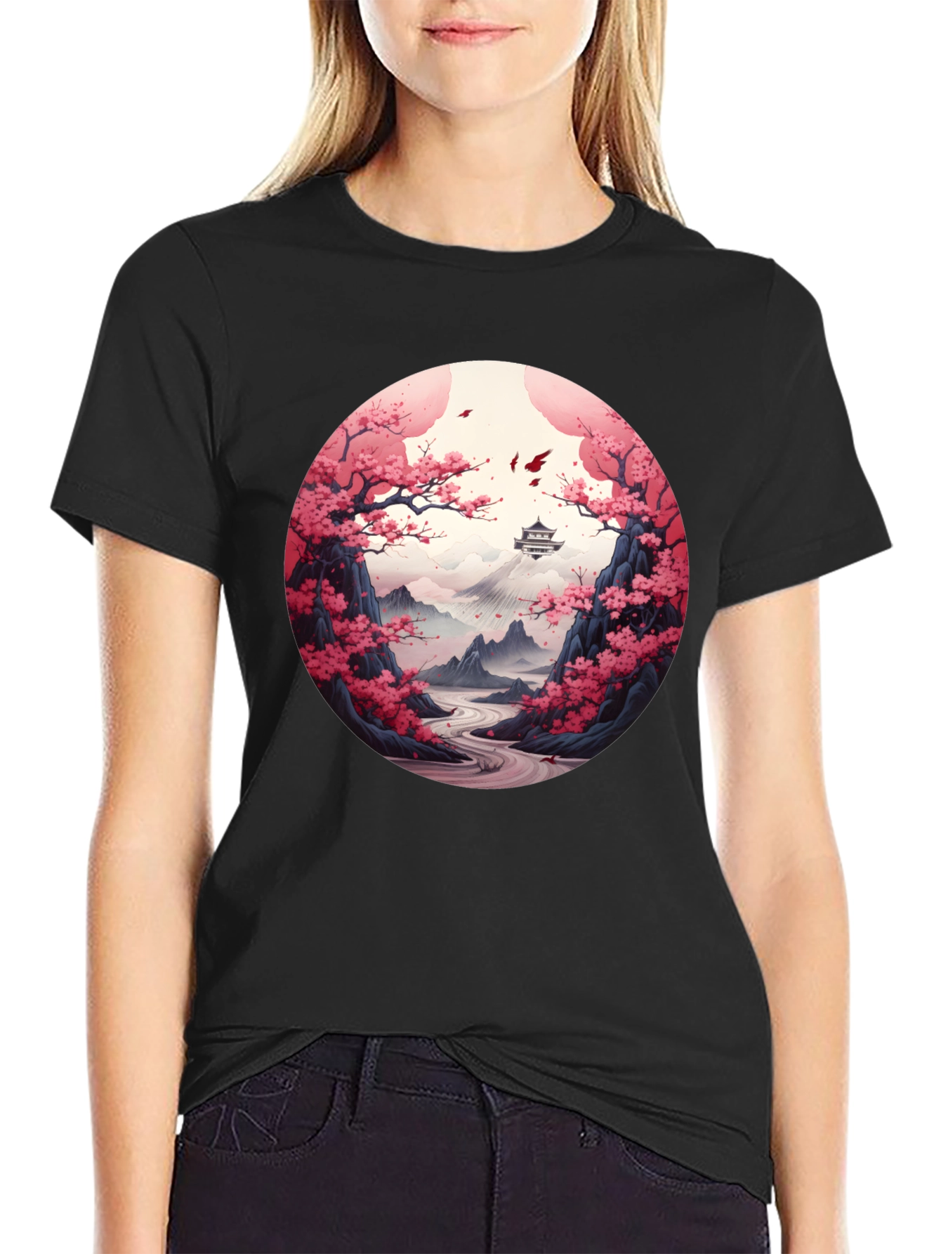 Cherry Blossom Mountain T-Shirt