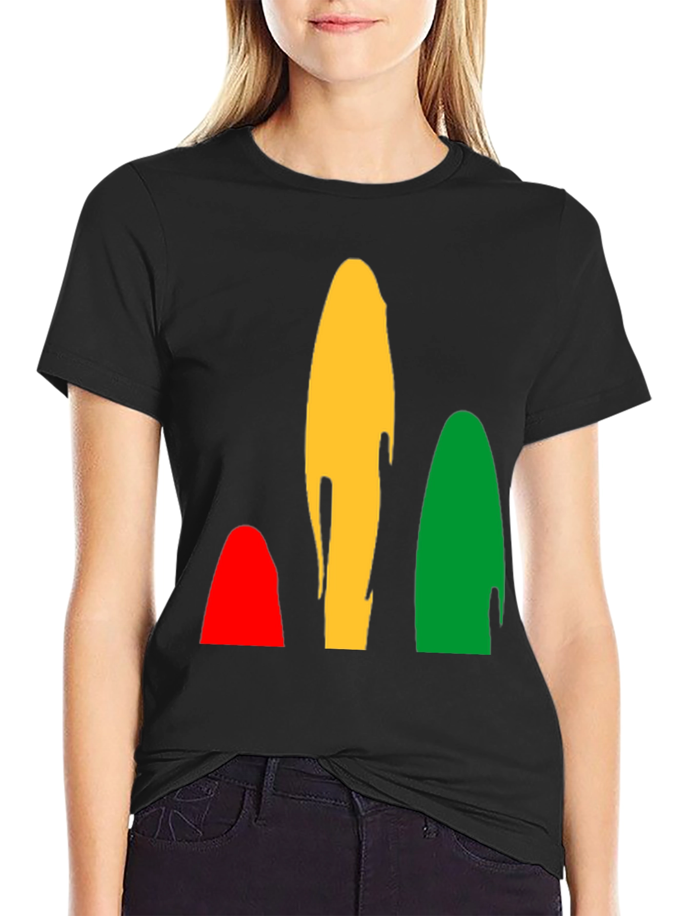 Abstract Color Block Tee